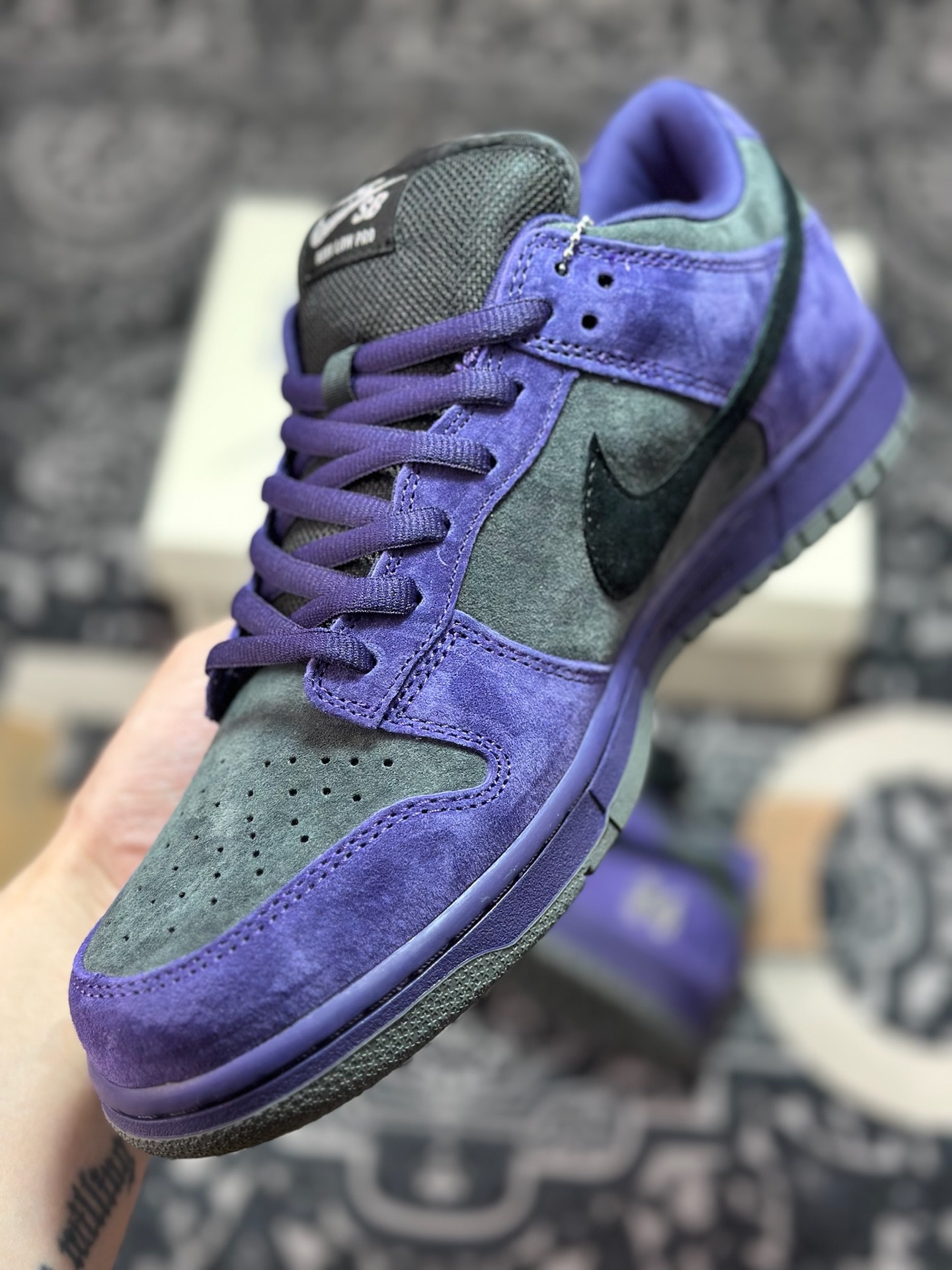 B9320 优选 原装级别 Supreme x NK Dunk Low SUP 联名款 低帮休闲滑板鞋 HQ8487-500