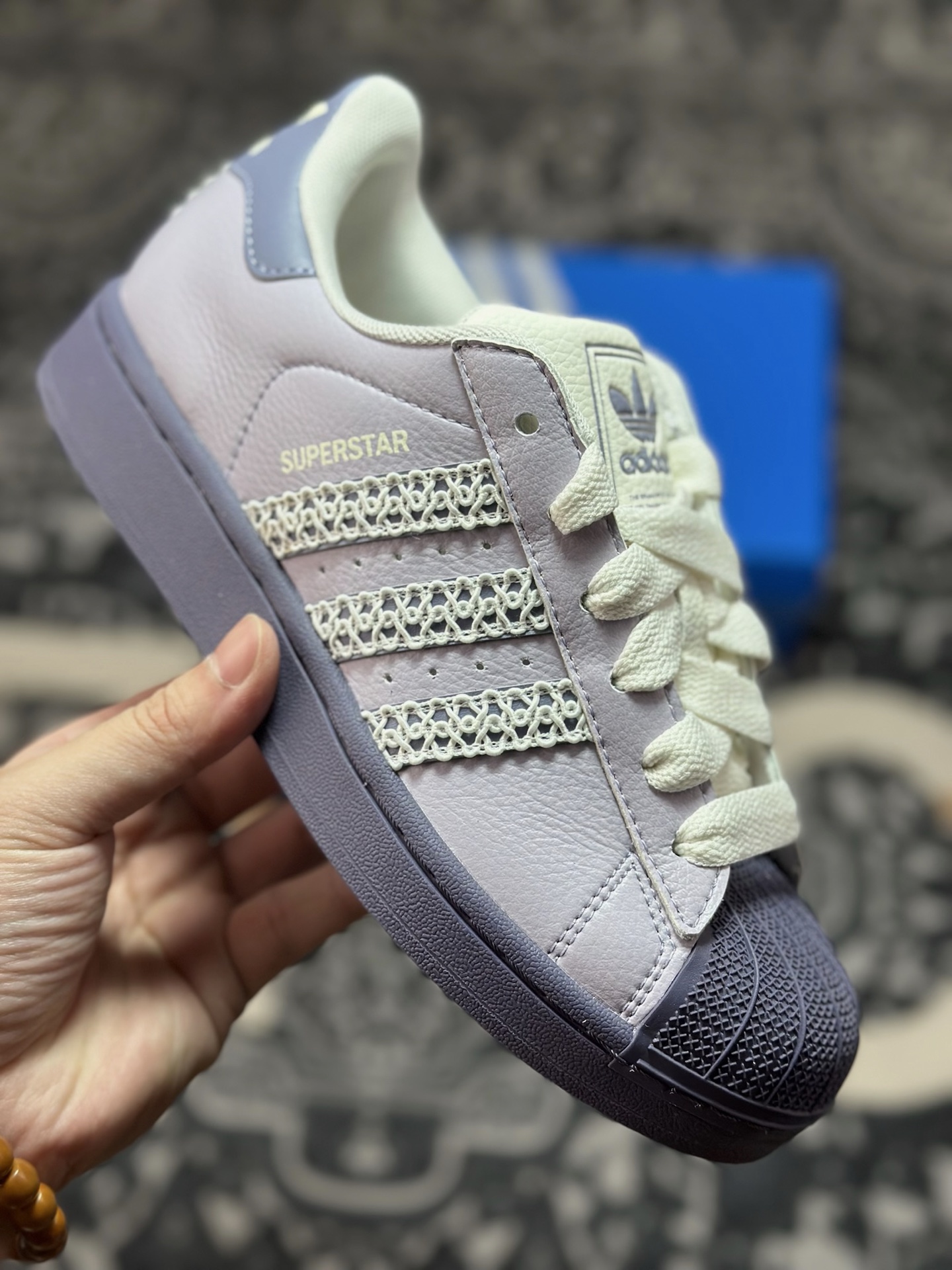 A4180 原装级别 平台爆款adidas originals Superstar 2 紫色 KJ4210