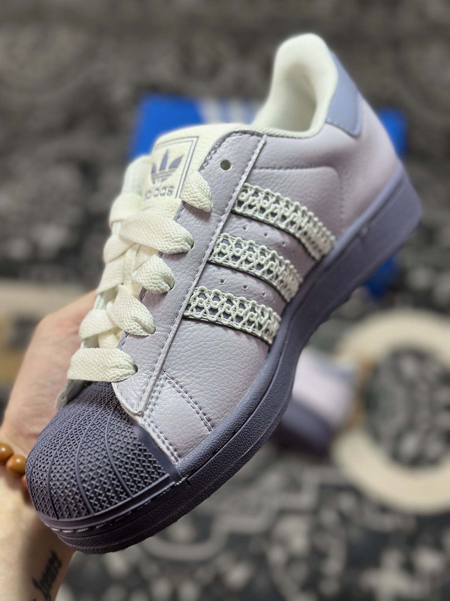 A4180 原装级别 平台爆款adidas originals Superstar 2 紫色 KJ4210