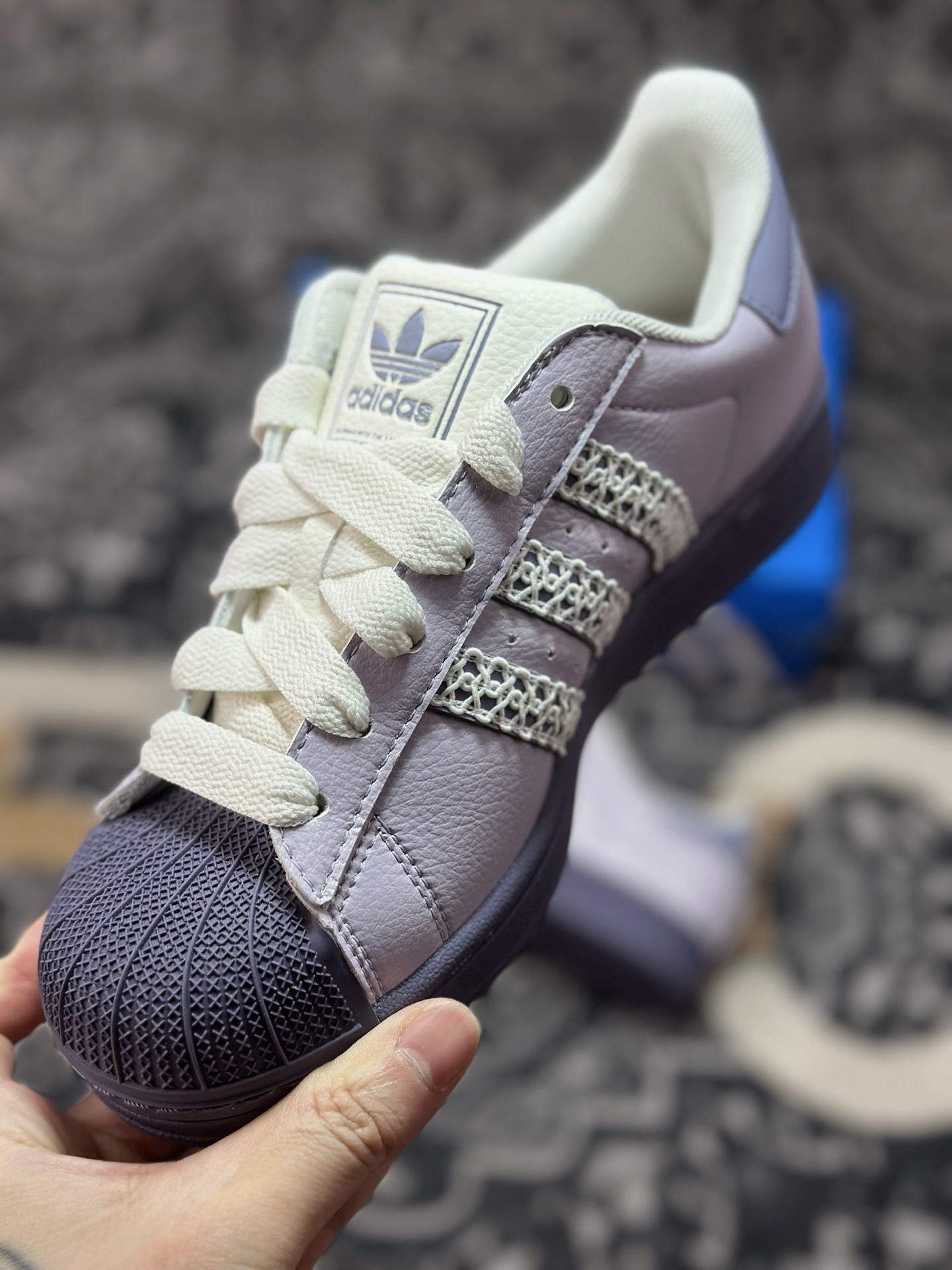 A4180 原装级别 平台爆款adidas originals Superstar 2 紫色 KJ4210