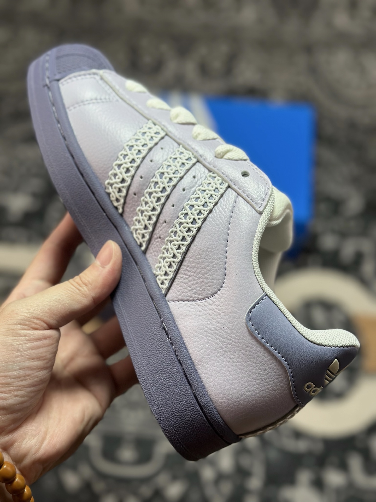 A4180 原装级别 平台爆款adidas originals Superstar 2 紫色 KJ4210