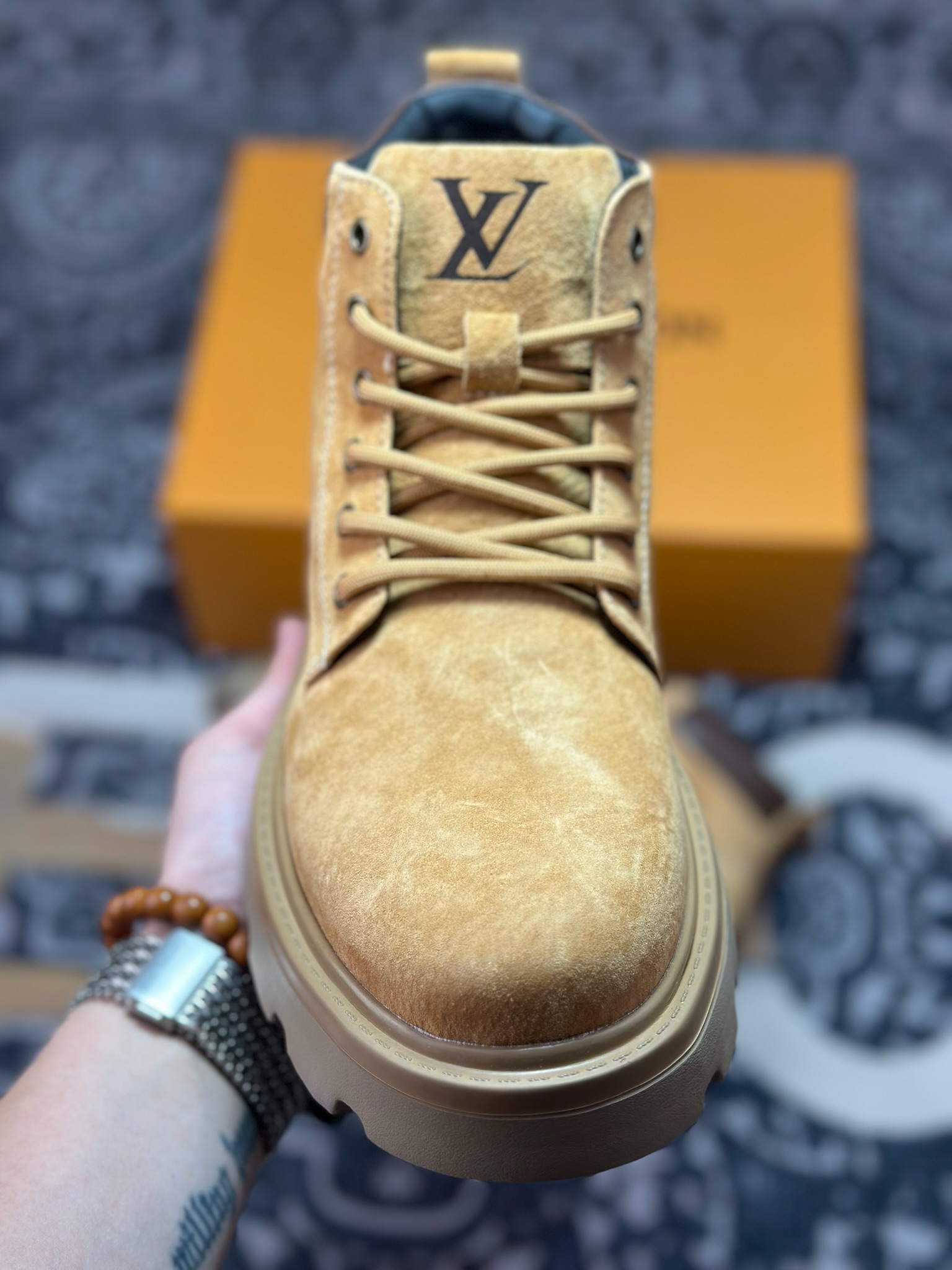 B5280 原装级别 Louis Vuitton 路易威登 LV秋冬新款轻底休闲大黄靴