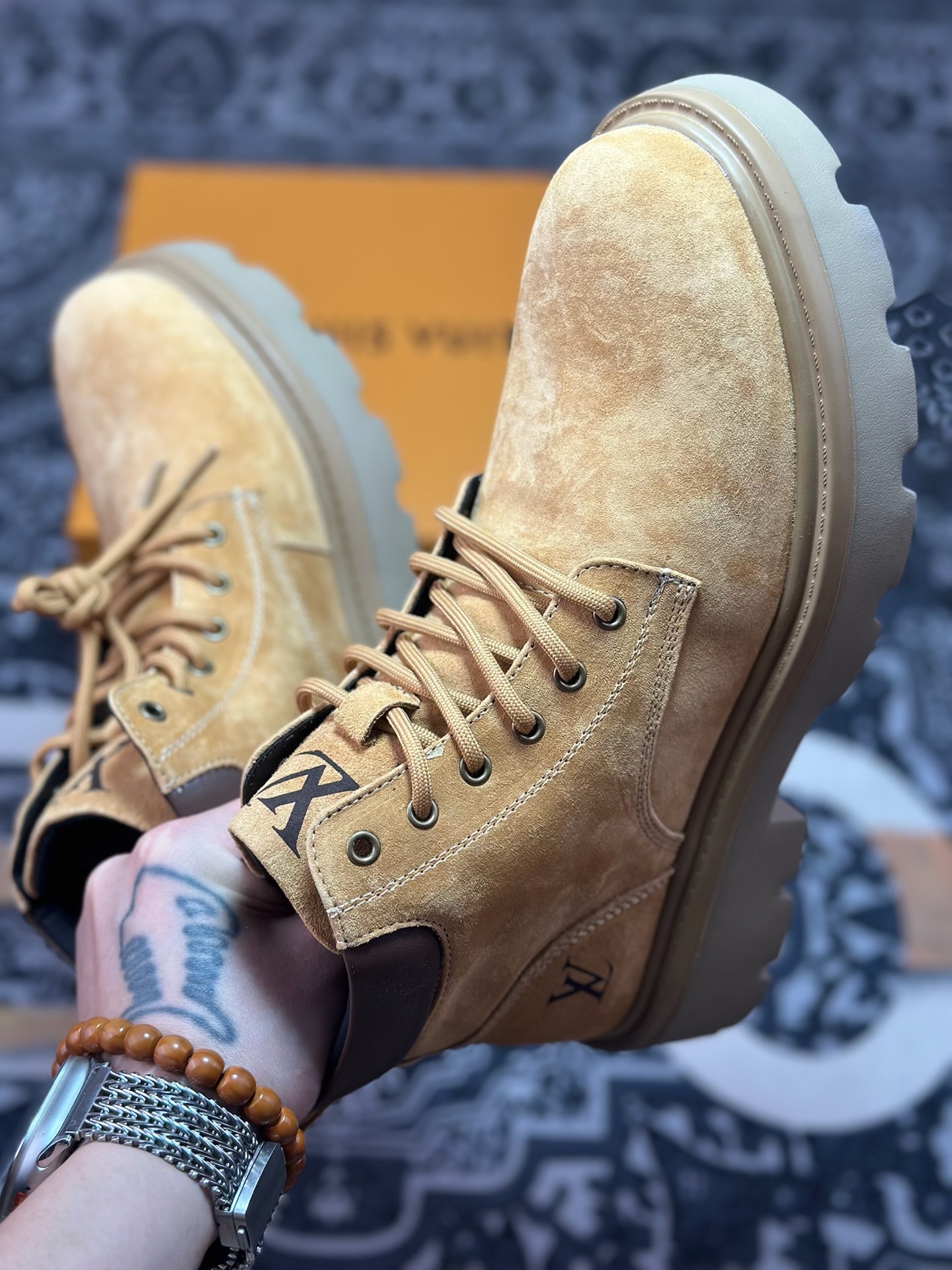 B5280 原装级别 Louis Vuitton 路易威登 LV秋冬新款轻底休闲大黄靴