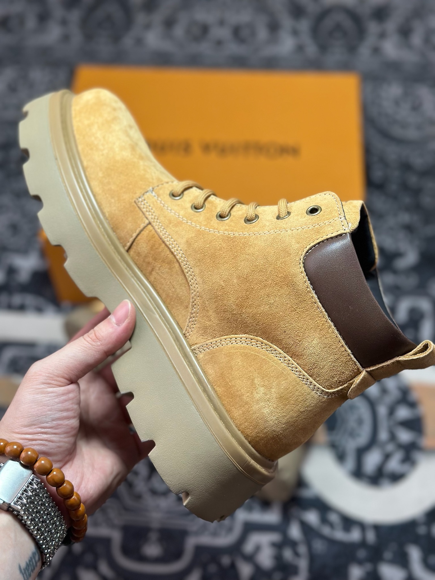 B5280 原装级别 Louis Vuitton 路易威登 LV秋冬新款轻底休闲大黄靴