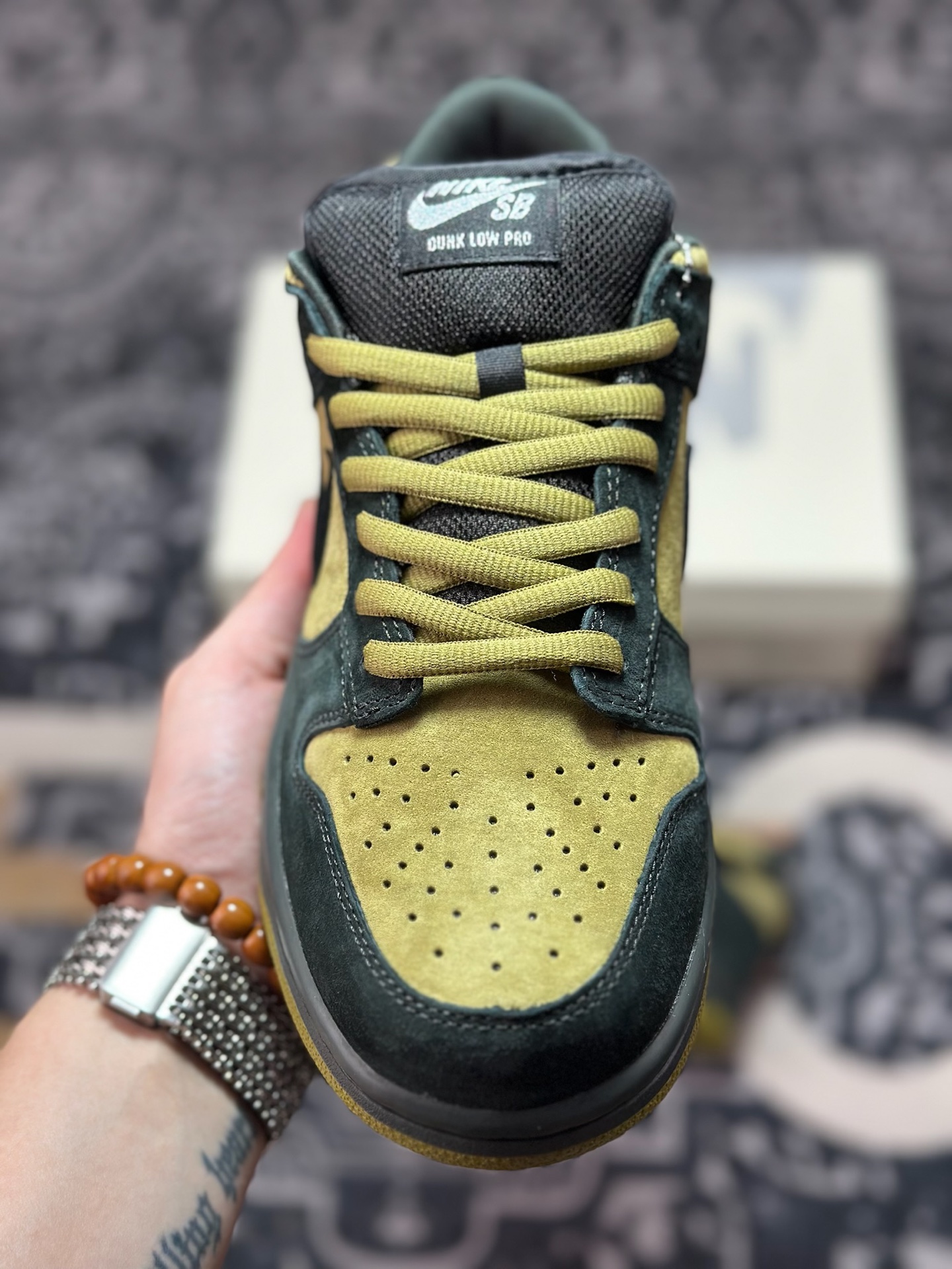 B9340 优选 原装级别 S2纯原Nike Dunk SB DUNK LOW PRO QS x Supreme 亚洲限定 黑黄 HQ8487-300