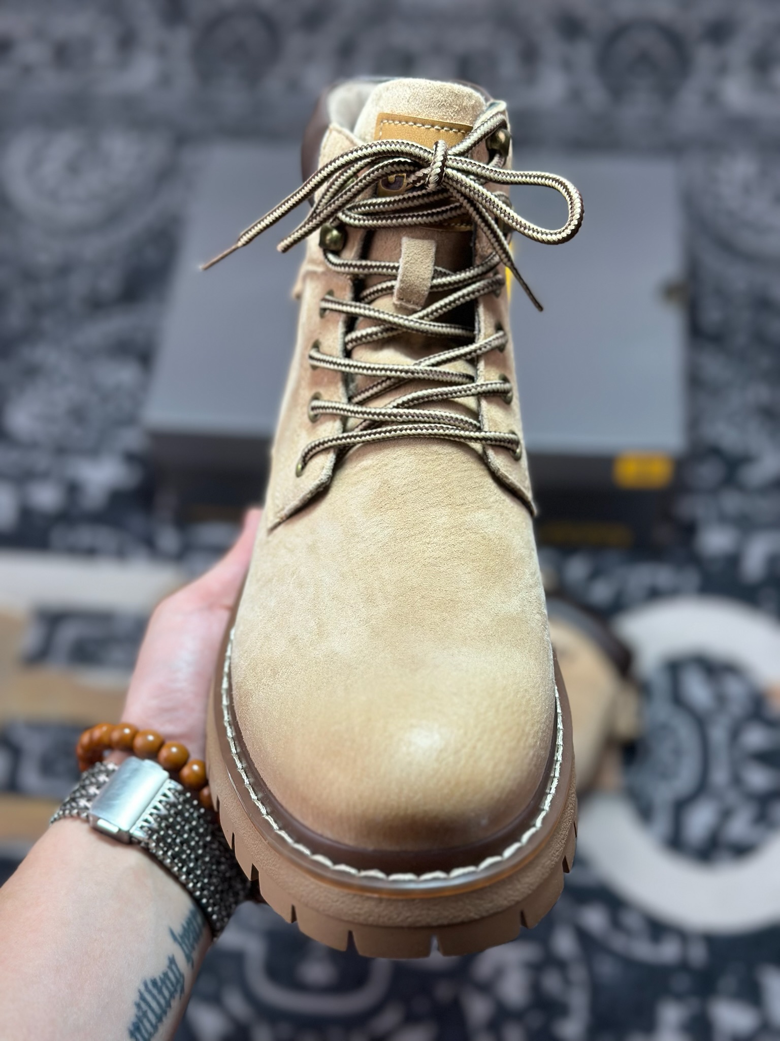 B5280 原装级别 新货#CAT卡特 硬汉推土机品牌经典百搭户外休闲大黄靴系列