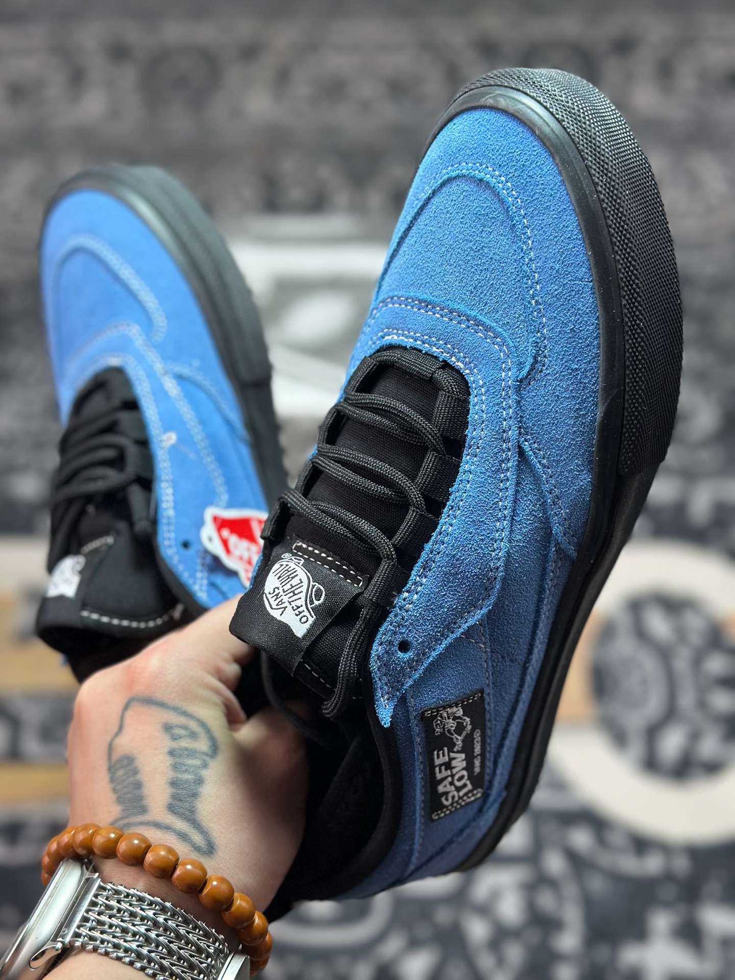 A6180 真标 Vans Safe BRADY 蓝黑 轻便舒适百搭滑板鞋 VN000E23CQ0