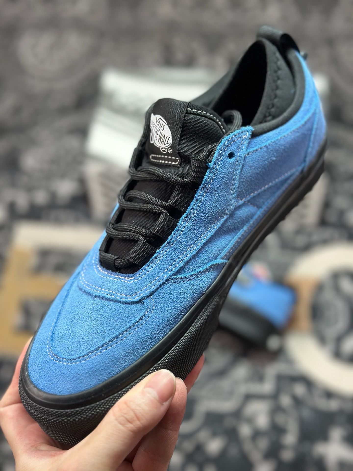 A6180 真标 Vans Safe BRADY 蓝黑 轻便舒适百搭滑板鞋 VN000E23CQ0