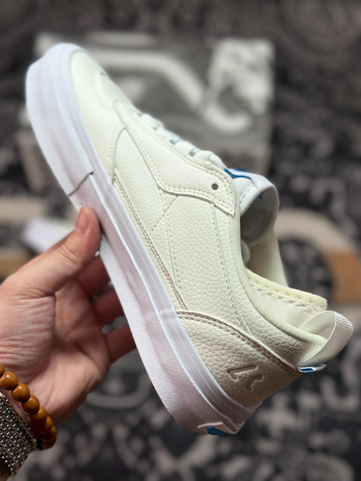 A6180 真标 Vans Skate Safe Low 白色荔枝皮 轻便舒适百搭休闲滑板鞋