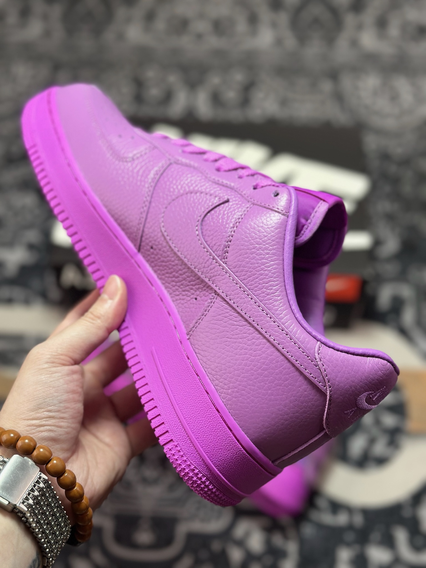 C1350 优选 原装级别 CPFM x NK Air Force 1 07 Low 空军一号系列低帮经典百搭休闲运动板鞋“联名放大补丁字母” FQ7069-500