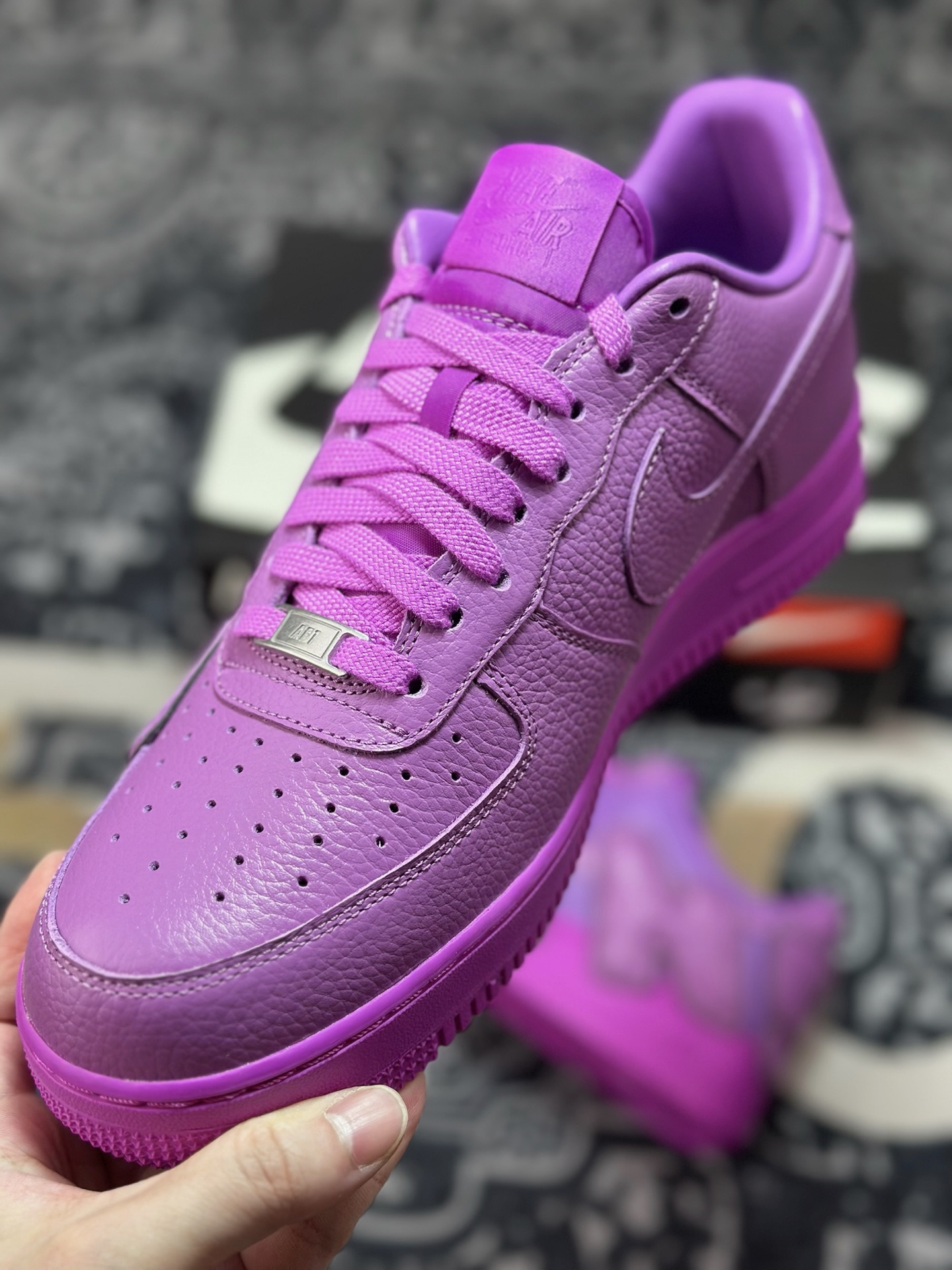 C1350 优选 原装级别 CPFM x NK Air Force 1 07 Low 空军一号系列低帮经典百搭休闲运动板鞋“联名放大补丁字母” FQ7069-500