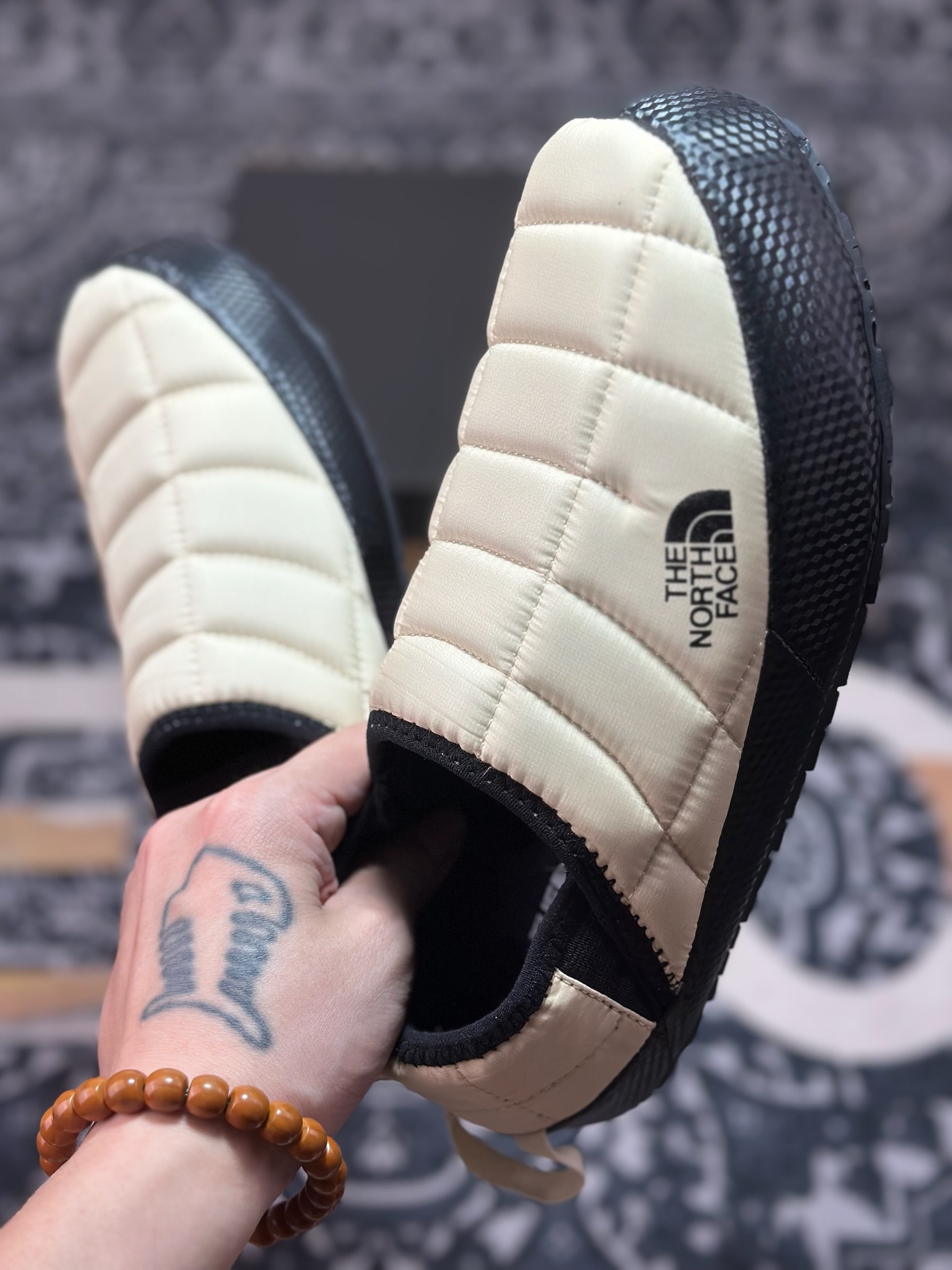 原厂级别 TheNorthFace/北面 Thermoball Traction Mules V 防滑耐磨 织物 保暖 舒适轻便 一脚蹬抓地