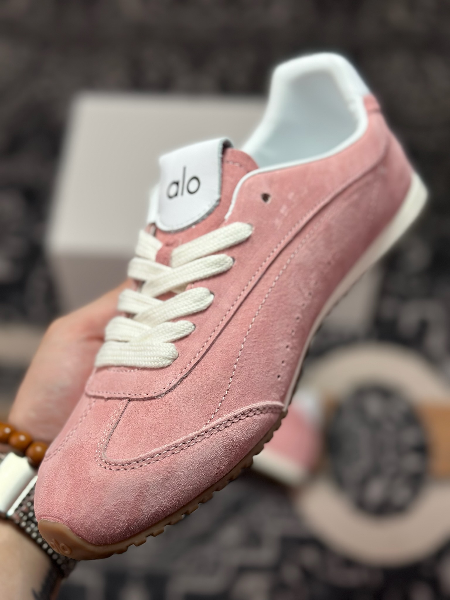 原装级别 Alo Yoga Sunset Sneaker 徳训生活休闲鞋 粉色 A0891U-Pink