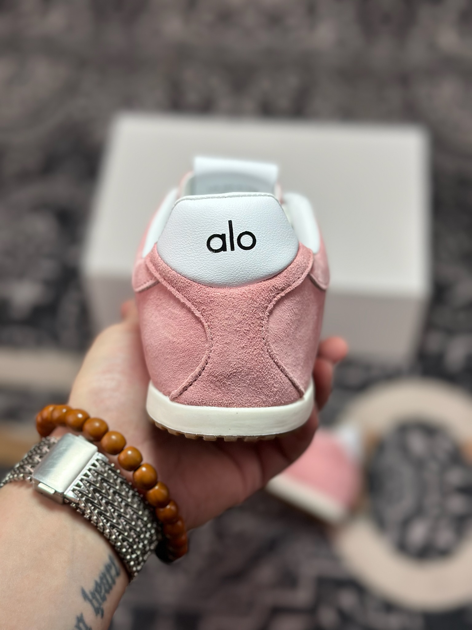 原装级别 Alo Yoga Sunset Sneaker 徳训生活休闲鞋 粉色 A0891U-Pink