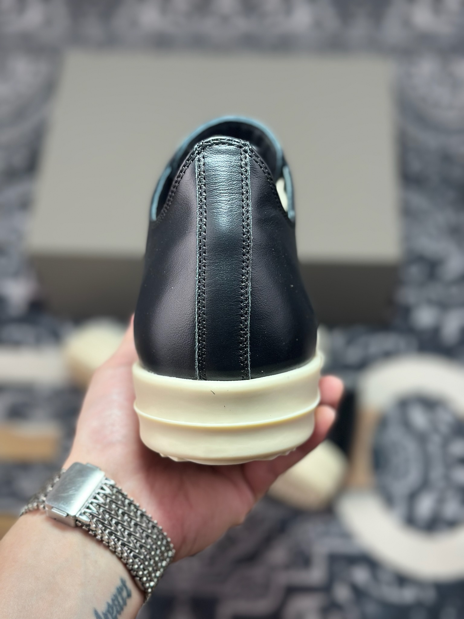 优选 原装级别 市售最高版 New # Rickowens 瑞克 欧文斯 西瓜头 低帮高街休闲板鞋