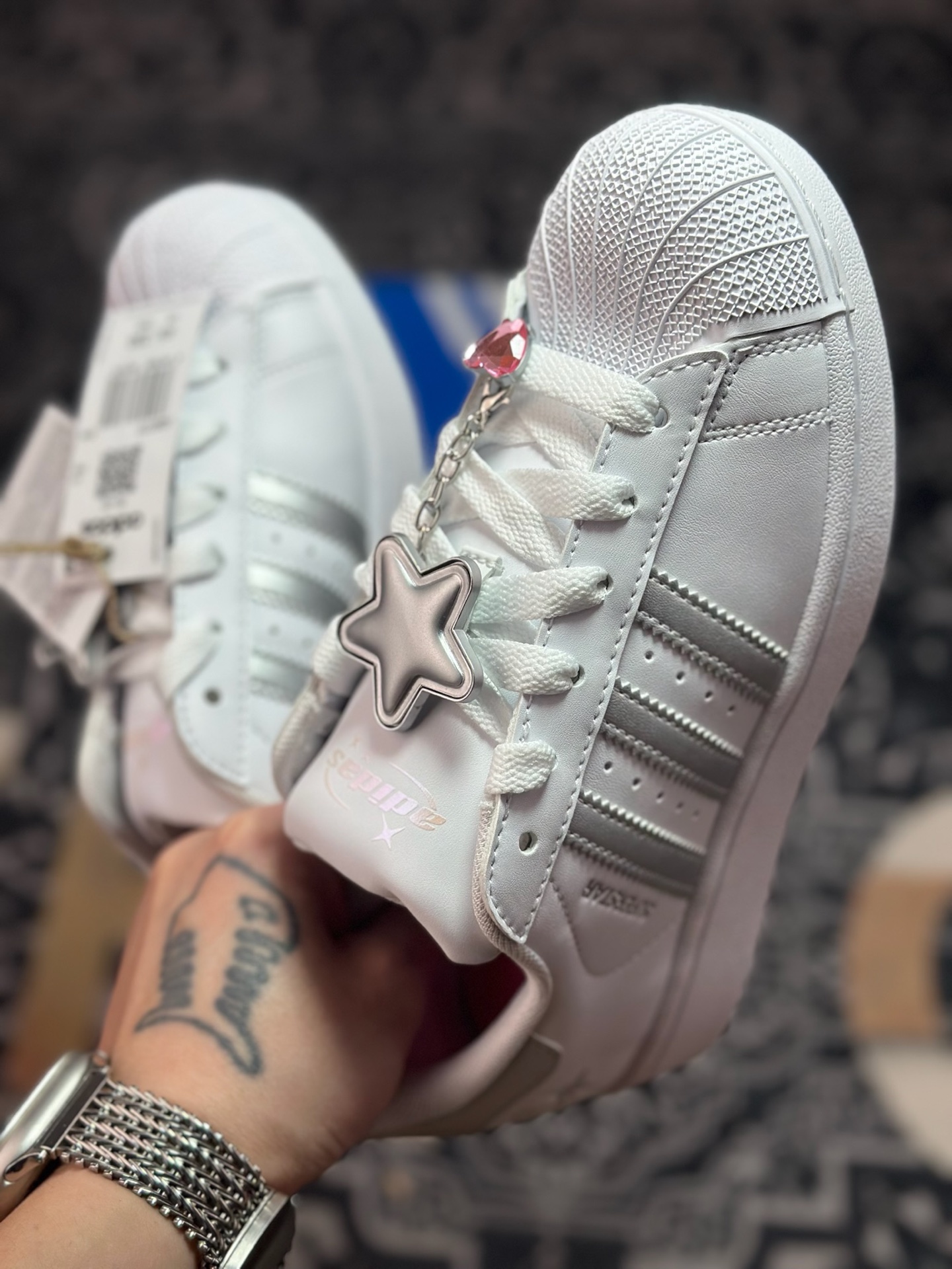 原装级别 平台爆款 adidas originals Super 白银色 JQ8777