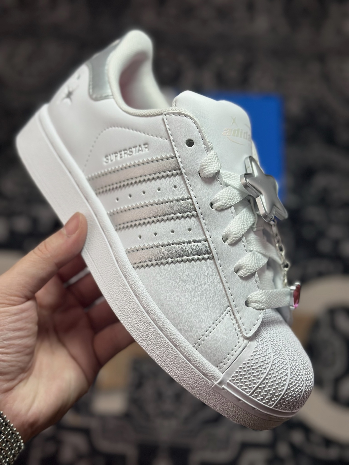 原装级别 平台爆款 adidas originals Super 白银色 JQ8777