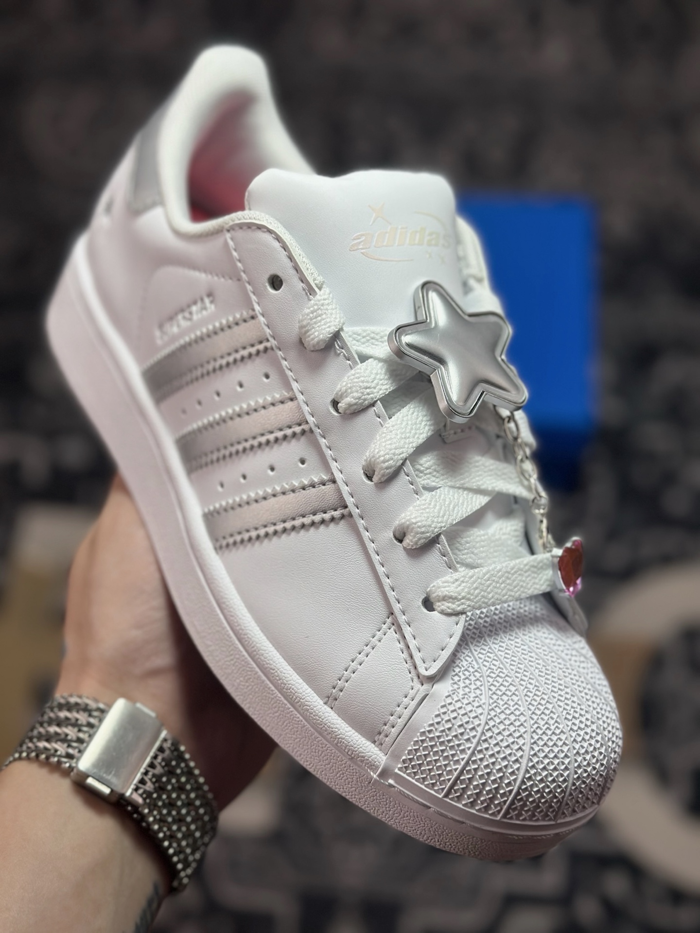 原装级别 平台爆款 adidas originals Super 白银色 JQ8777