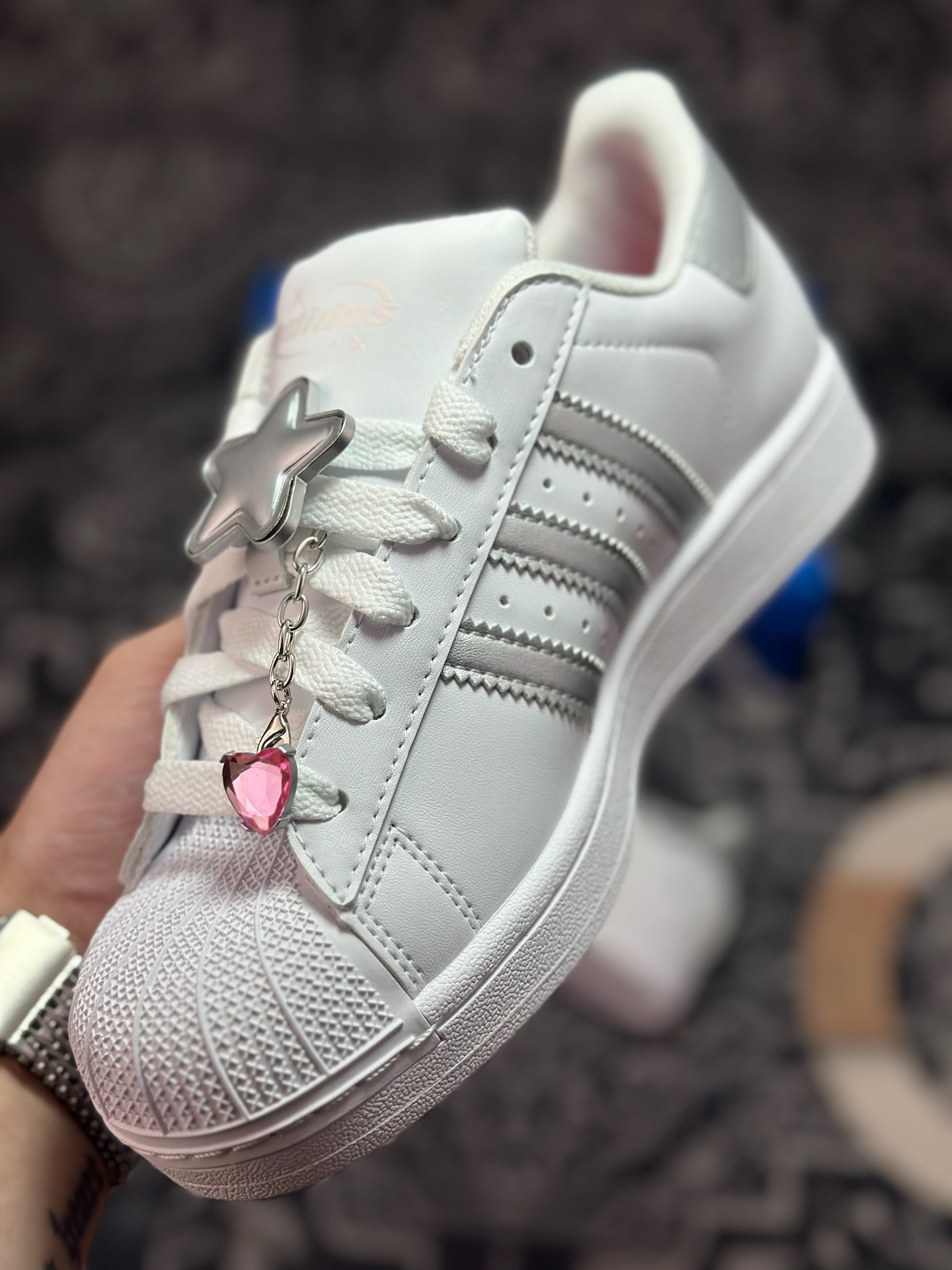 原装级别 平台爆款 adidas originals Super 白银色 JQ8777