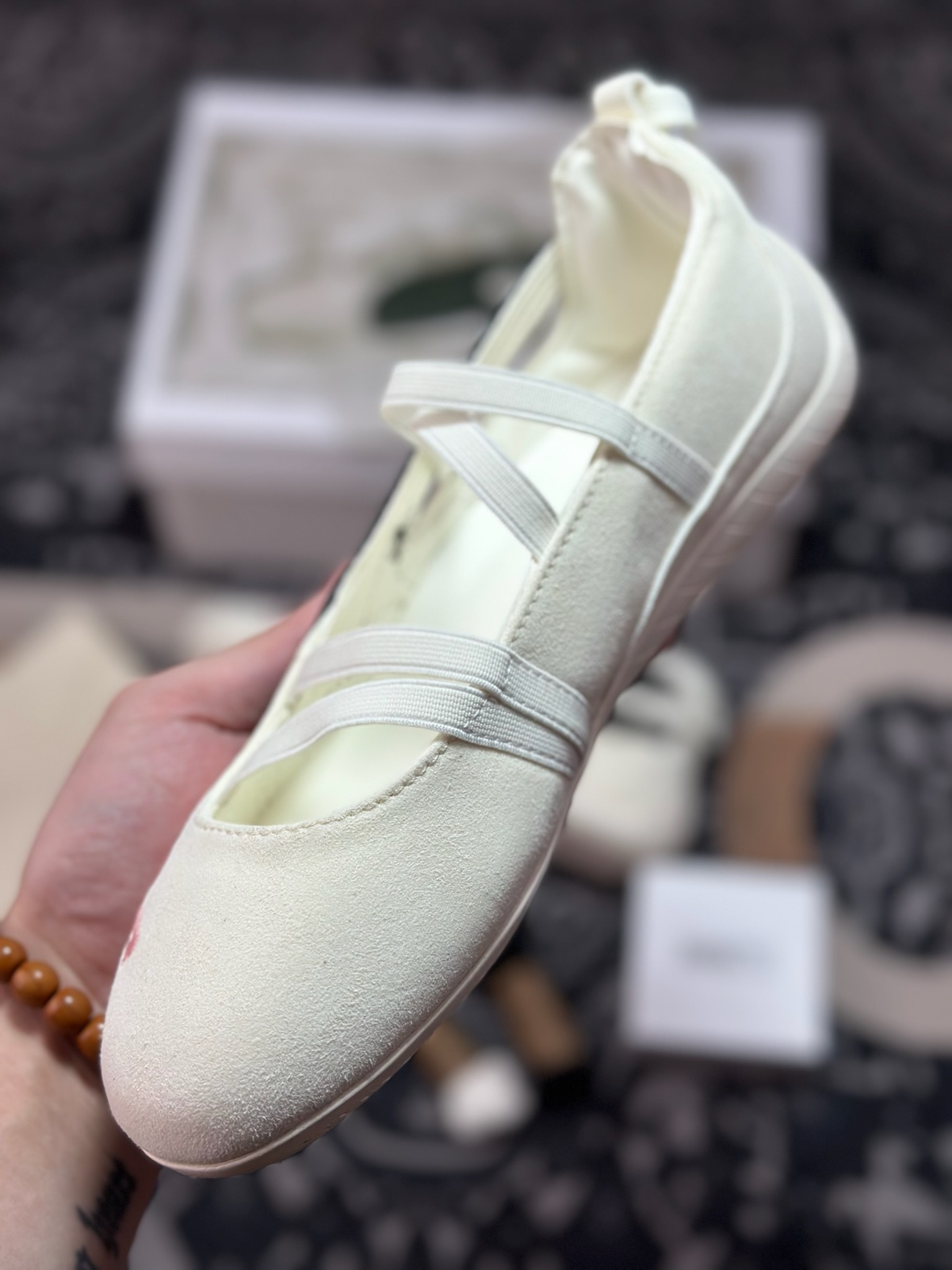 原装级别 Rose x Puma speedcat 彪马 舒适百搭芭蕾绑带镂空甜美设计感撞色 芭蕾鞋 404395-01