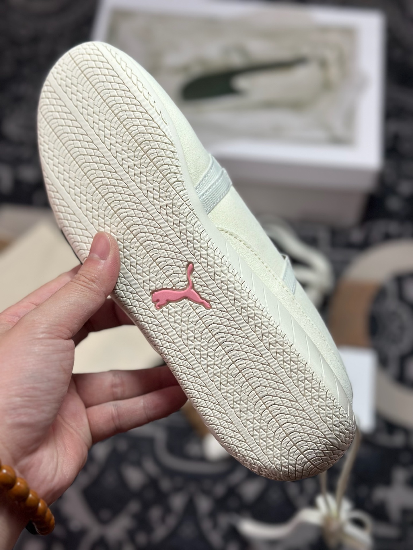 原装级别 Rose x Puma speedcat 彪马 舒适百搭芭蕾绑带镂空甜美设计感撞色 芭蕾鞋 404395-01