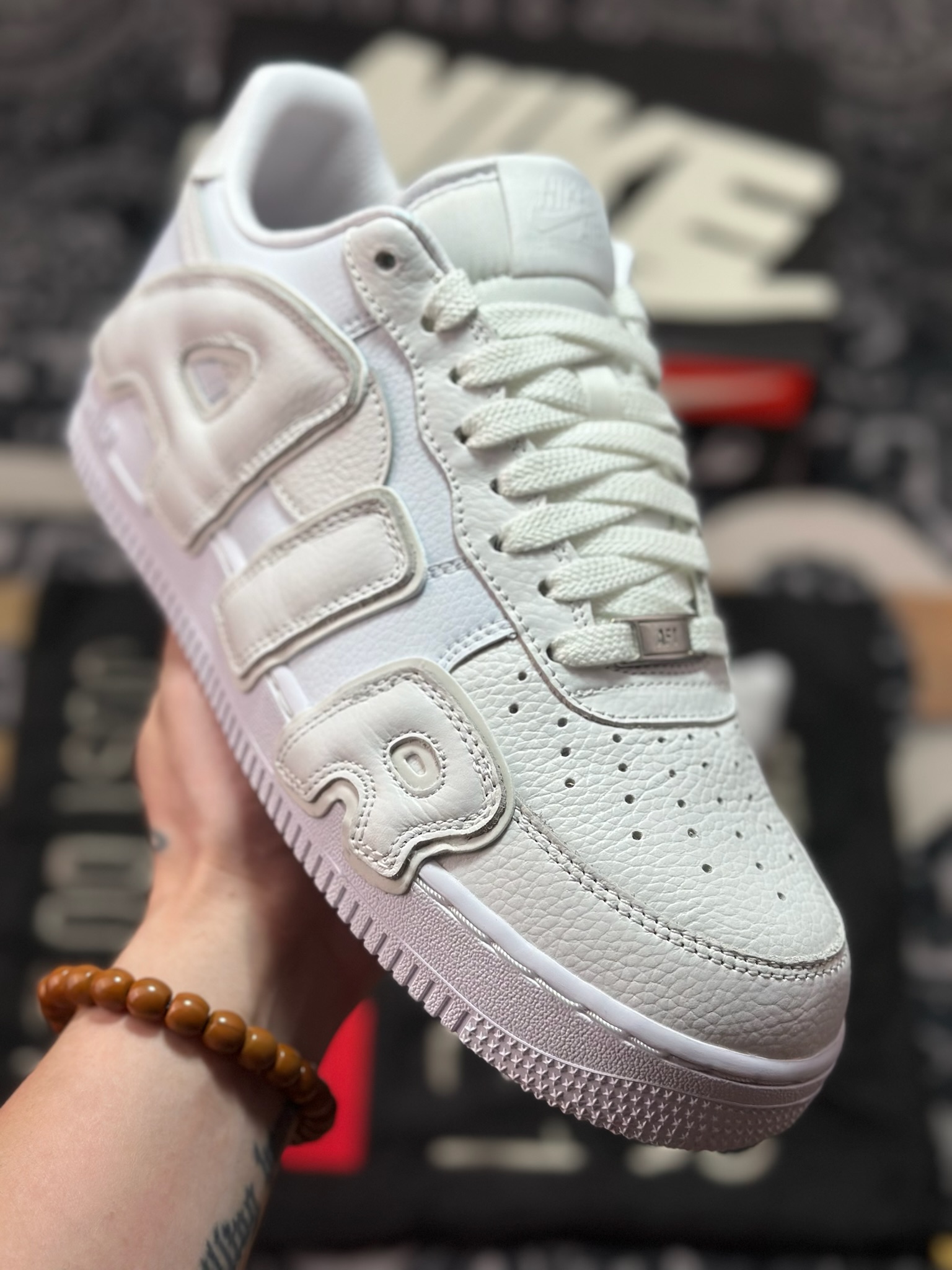 优选 原装级别 CPFM x NK Air Force 1 07 Low 空军一号系列低帮经典百搭休闲运动板鞋“联名放大补丁字母” FQ7069-100