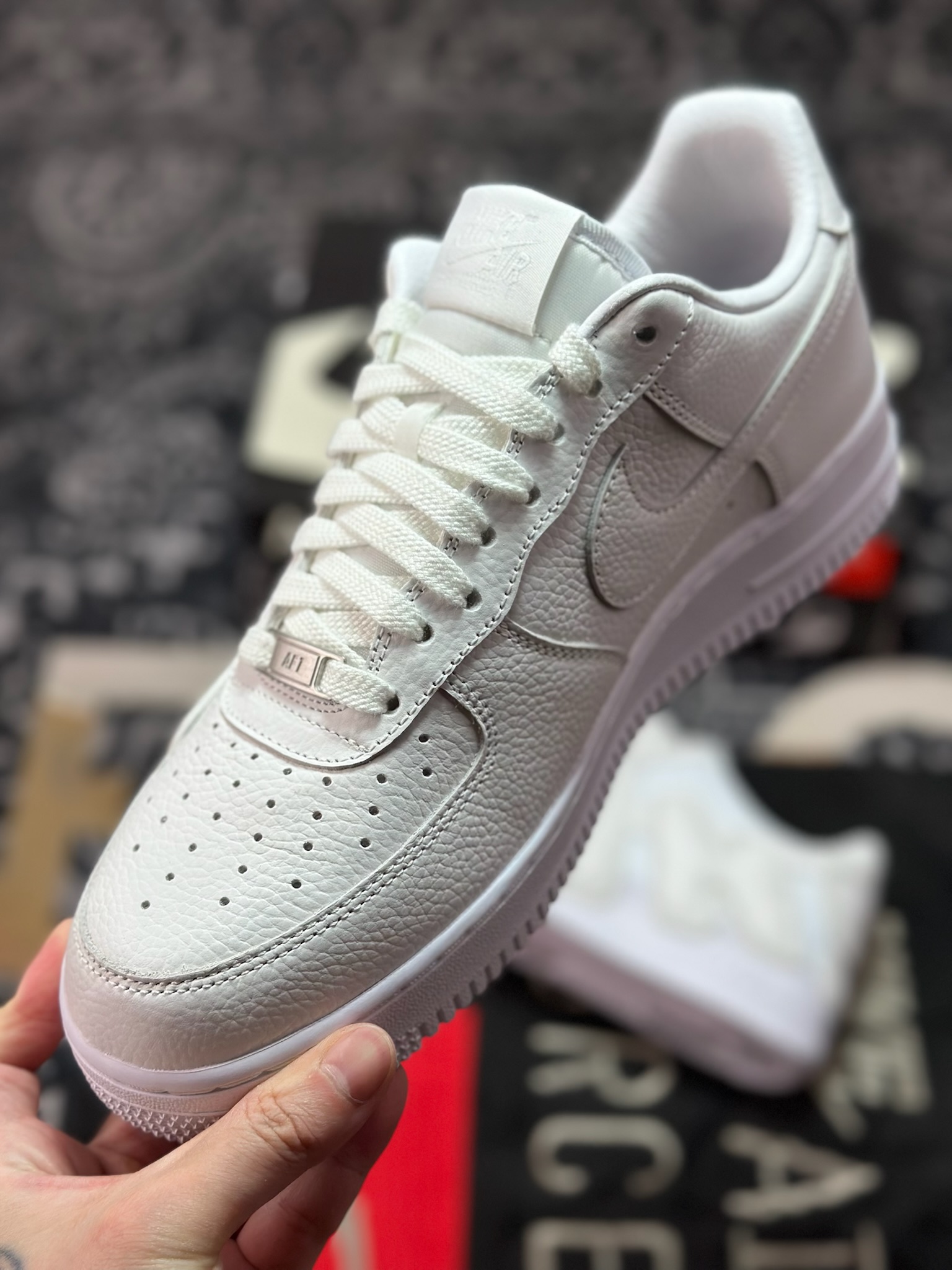 优选 原装级别 CPFM x NK Air Force 1 07 Low 空军一号系列低帮经典百搭休闲运动板鞋“联名放大补丁字母” FQ7069-100