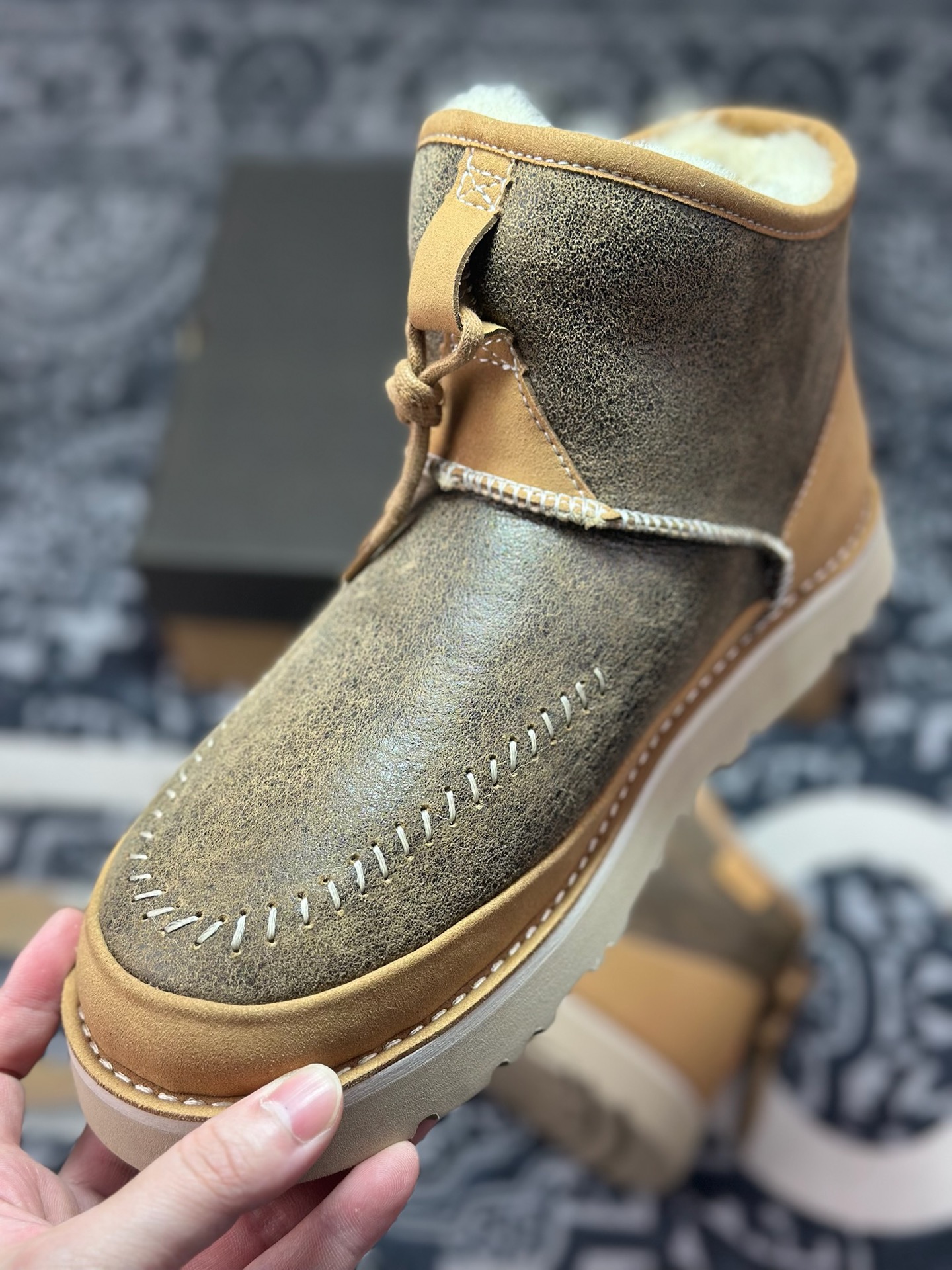 原装级别 平台外贸专供 UGG 绒面 圆头套筒 短筒 雪地靴 男女同款 1144017