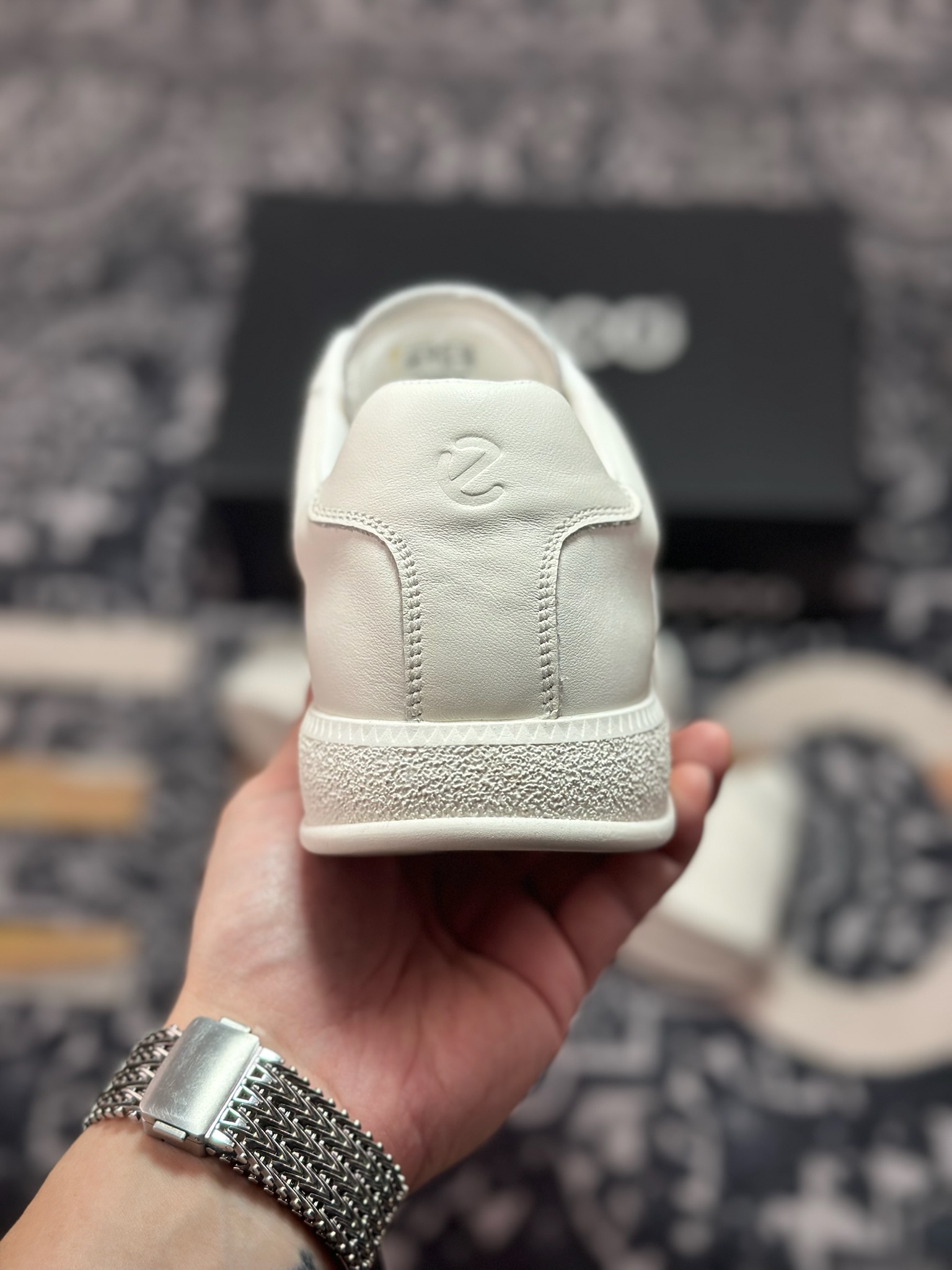 原装级别 ECCO爱步男鞋德训鞋秋 经典时尚百搭舒适小白鞋男