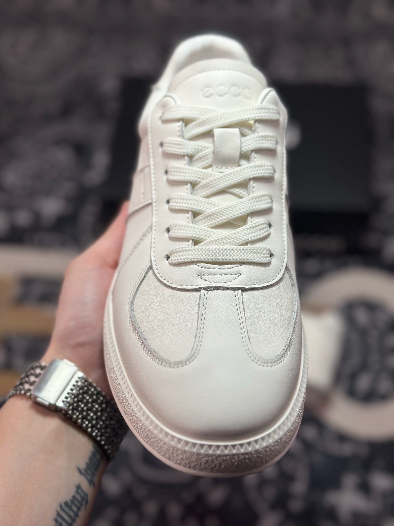 原装级别 ECCO爱步男鞋德训鞋秋 经典时尚百搭舒适小白鞋男