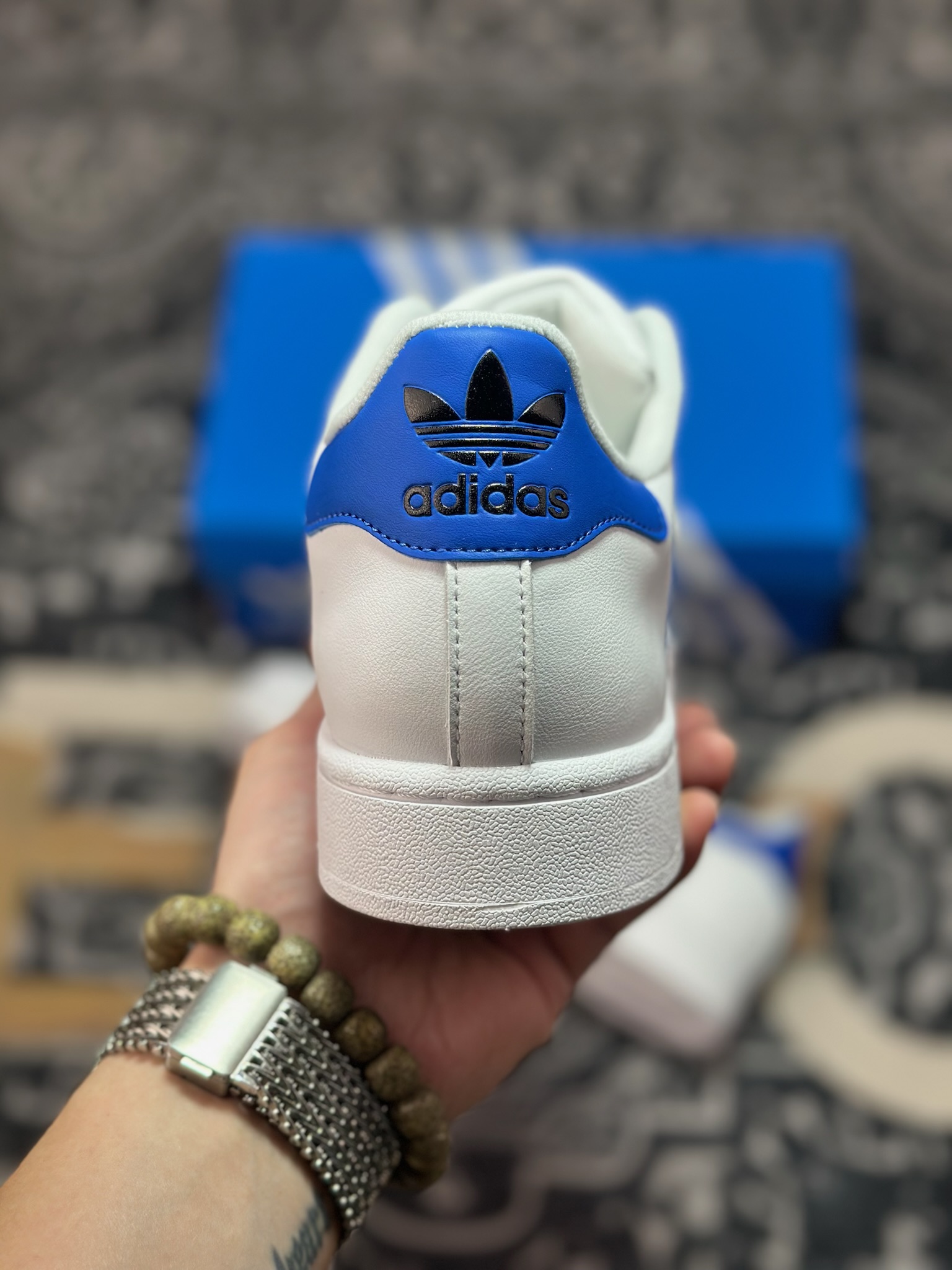 A4170 原装级别 Adidas Originals Super 三叶草经典黑标系列复古贝壳头 JQ4729