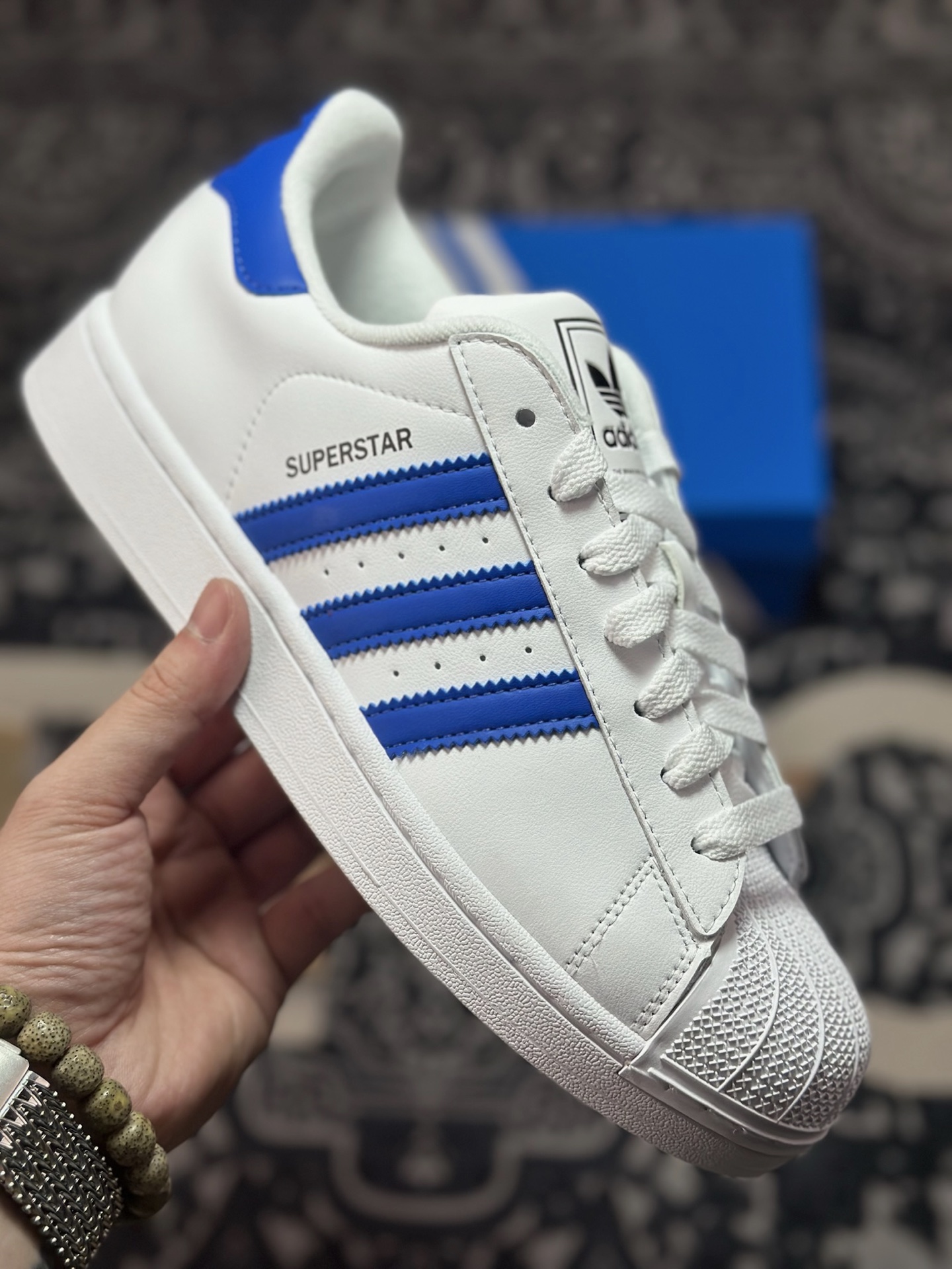 A4170 原装级别 Adidas Originals Super 三叶草经典黑标系列复古贝壳头 JQ4729