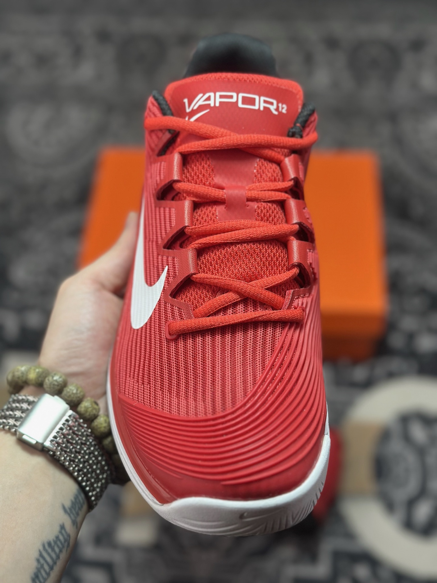 B2260 原装级别 Nike Vapor 12 舒适百搭 耐磨 低帮 网球鞋 FV5552-600