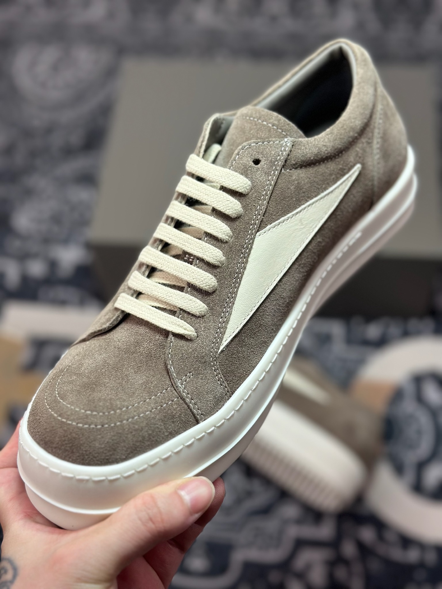 D0450 优选 原装级别 市售最高版 New # Rickowens 瑞克 欧文斯 侵权 低帮高街休闲板鞋