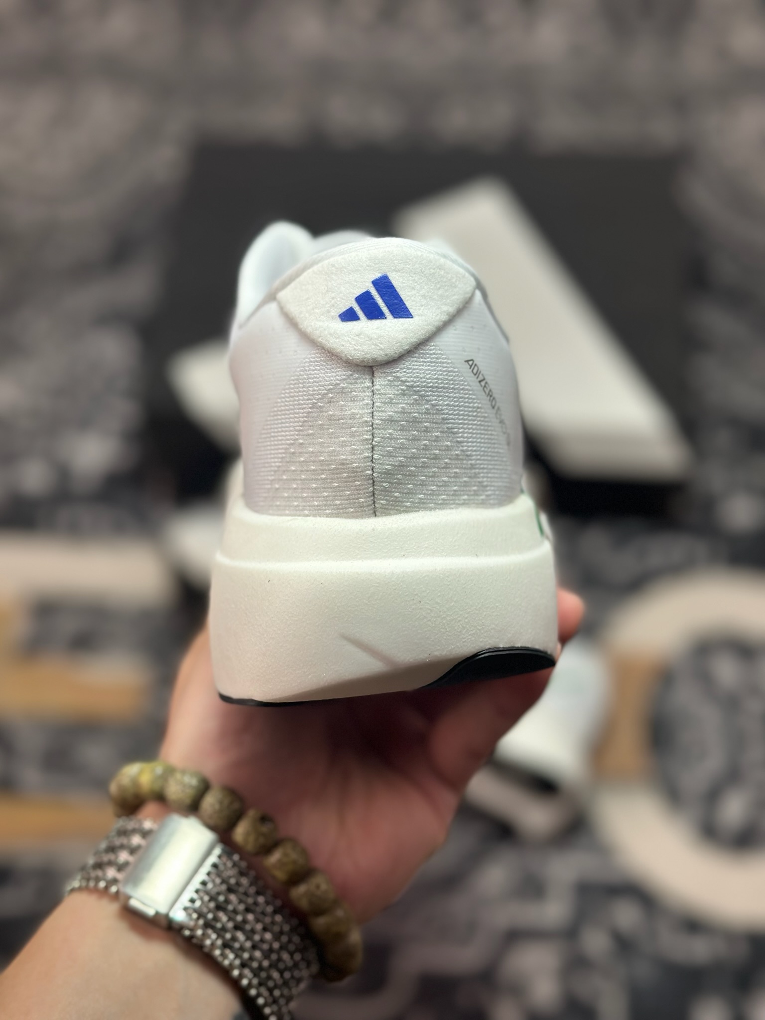 B1240 优选 原装级别 PK纯原 AD Adizero Evo SL M 白黑零度系列马拉松轻量竞速运动跑鞋黑白 EI3393