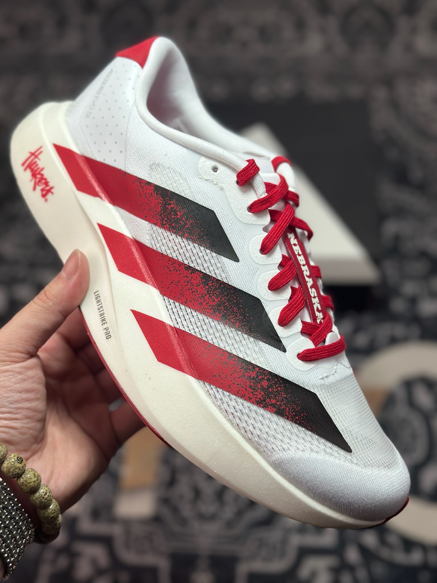 B1240 优选 原装级别 PK纯原 AD Adizero Evo SL M 白黑零度系列马拉松轻量竞速运动跑鞋黑 JQ4576