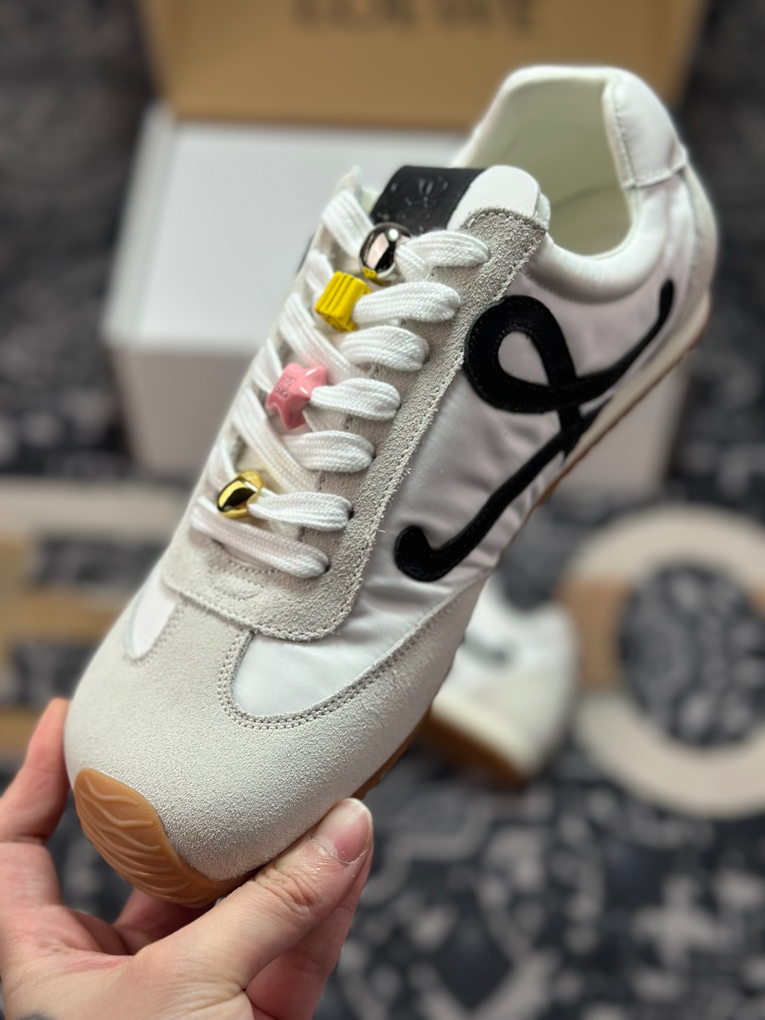 C2380 优选 原装级别 海淘专供版 Loewe 罗意威 Ballet Runner 25ss巴黎时装周 复古运动鞋