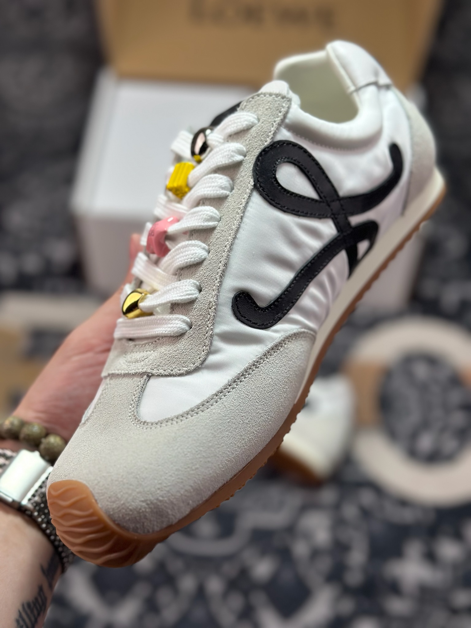 C2380 优选 原装级别 海淘专供版 Loewe 罗意威 Ballet Runner 25ss巴黎时装周 复古运动鞋