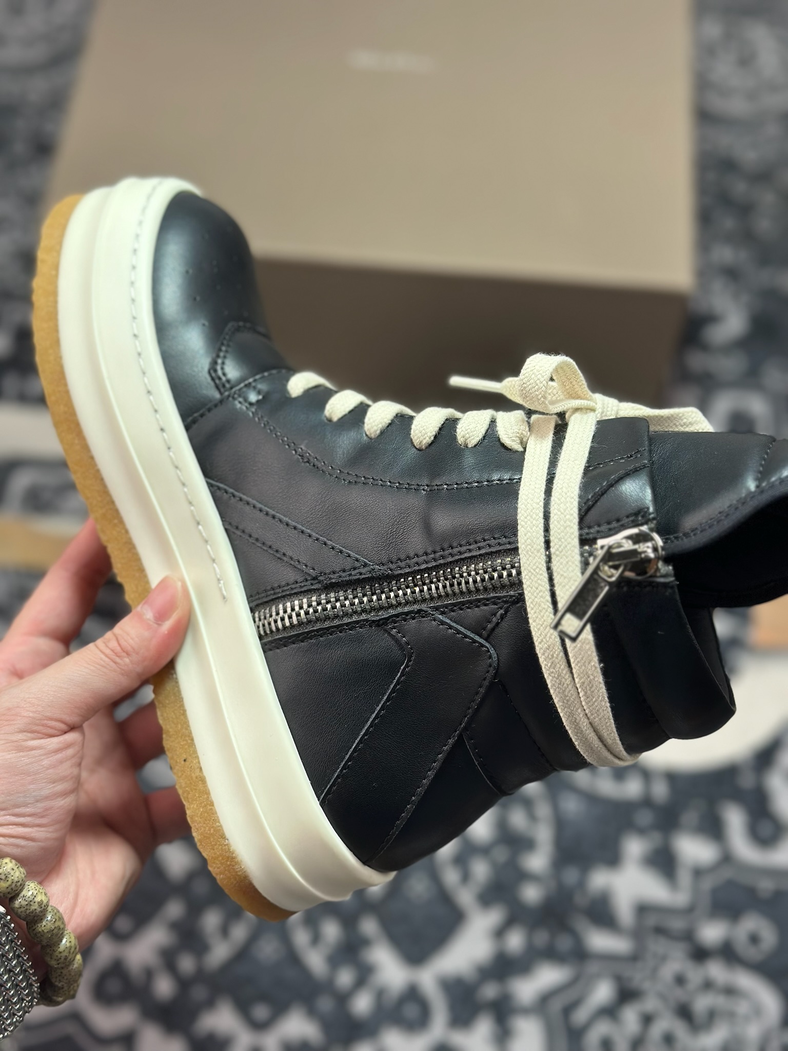 E2580 优选 原装级别 Rickowens 瑞克 欧文斯 厚底高街休闲板鞋