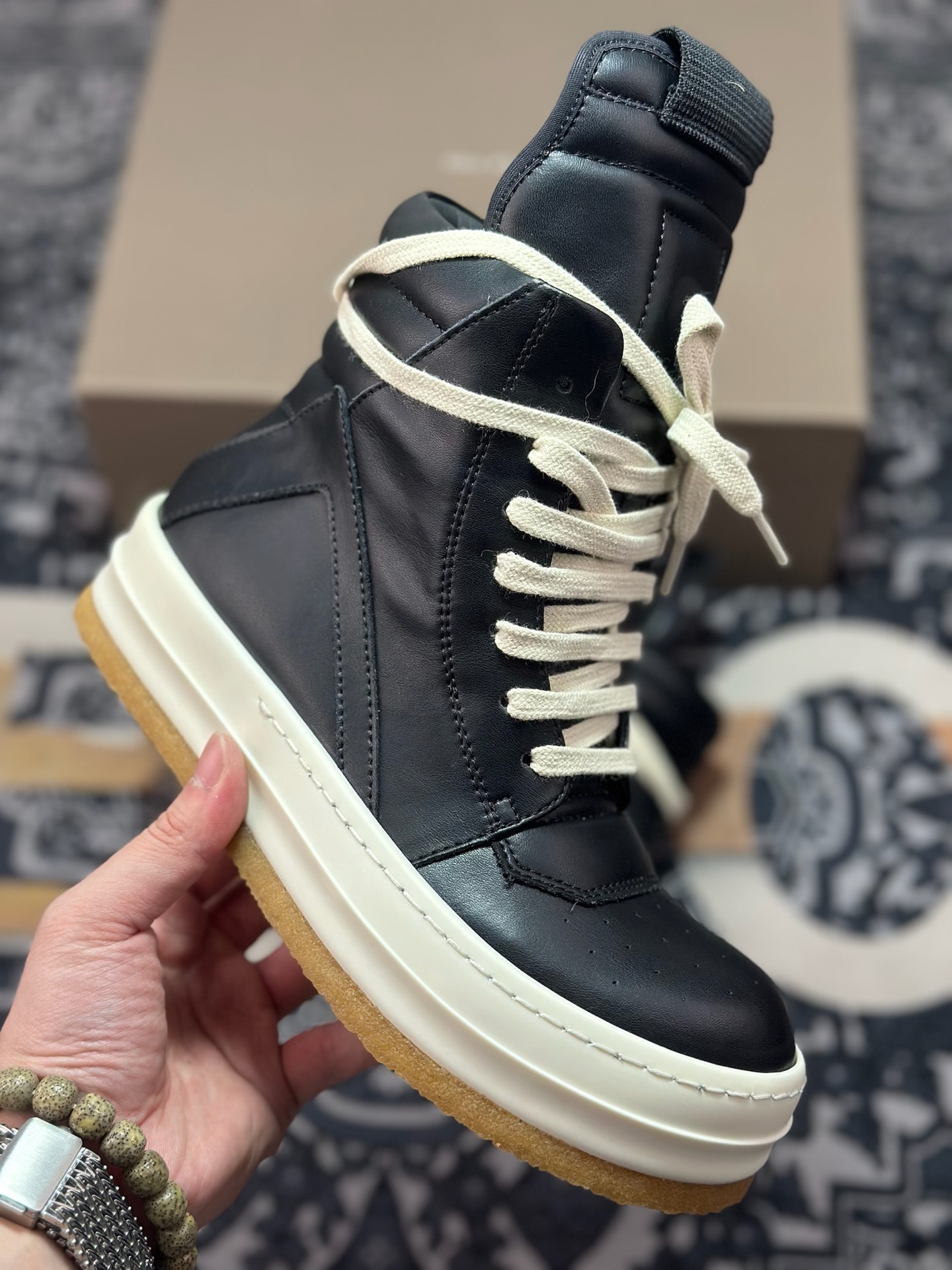 E2580 优选 原装级别 Rickowens 瑞克 欧文斯 厚底高街休闲板鞋