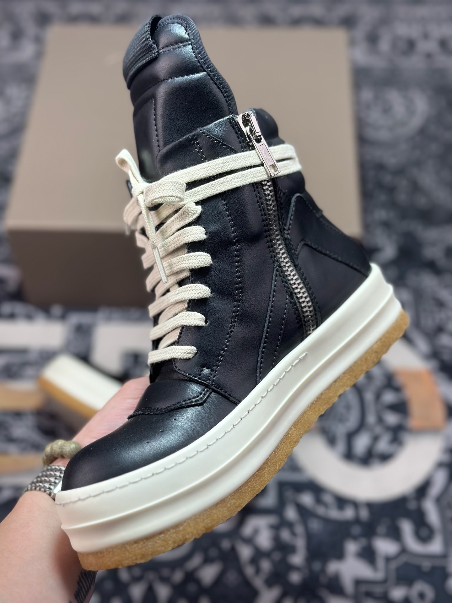 E2580 优选 原装级别 Rickowens 瑞克 欧文斯 厚底高街休闲板鞋