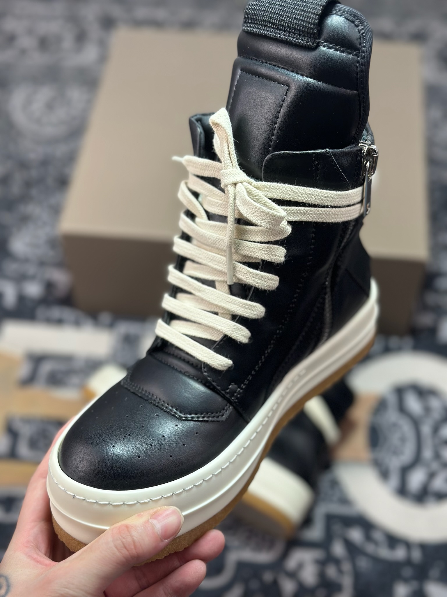 E2580 优选 原装级别 Rickowens 瑞克 欧文斯 厚底高街休闲板鞋