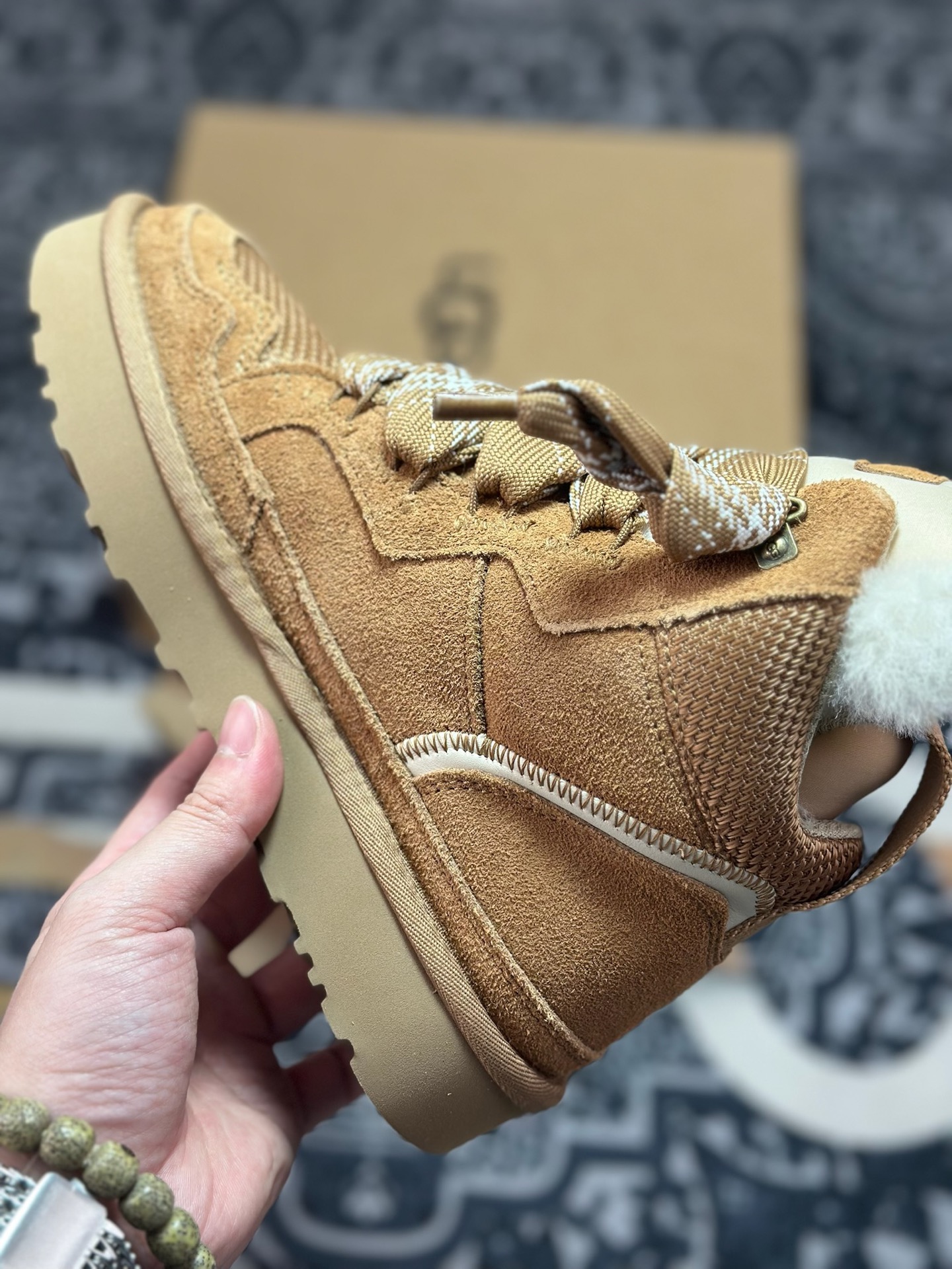 C2360 原装级别 平台外贸专供 UGG Highmel 梅尔 粗鞋带款 高帮雪地靴 面包鞋 1145390