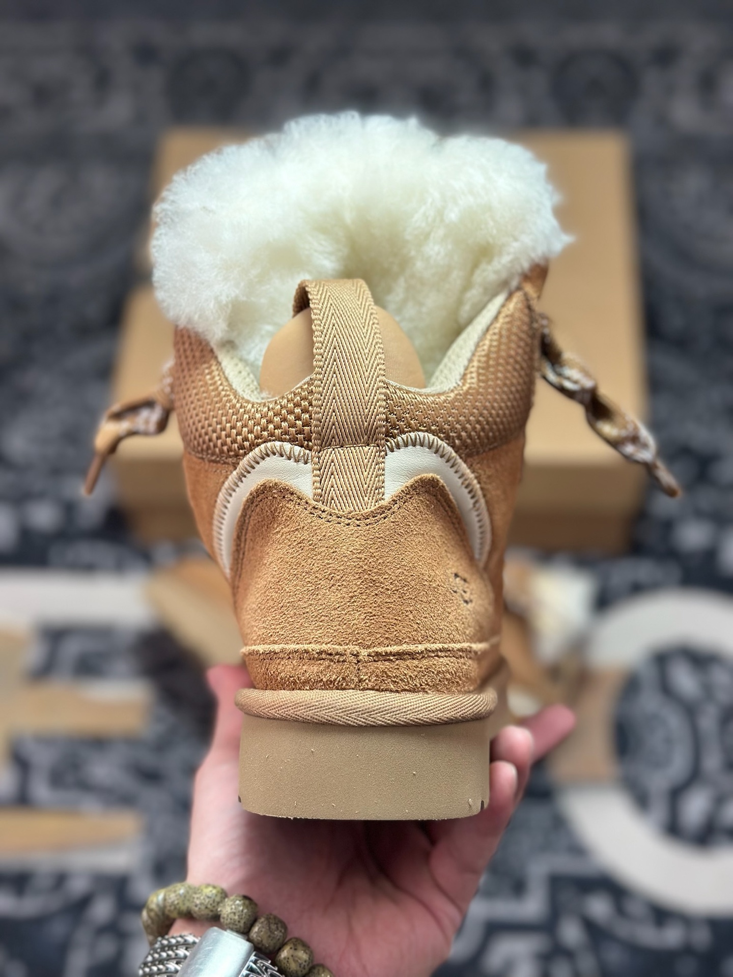 C2360 原装级别 平台外贸专供 UGG Highmel 梅尔 粗鞋带款 高帮雪地靴 面包鞋 1145390