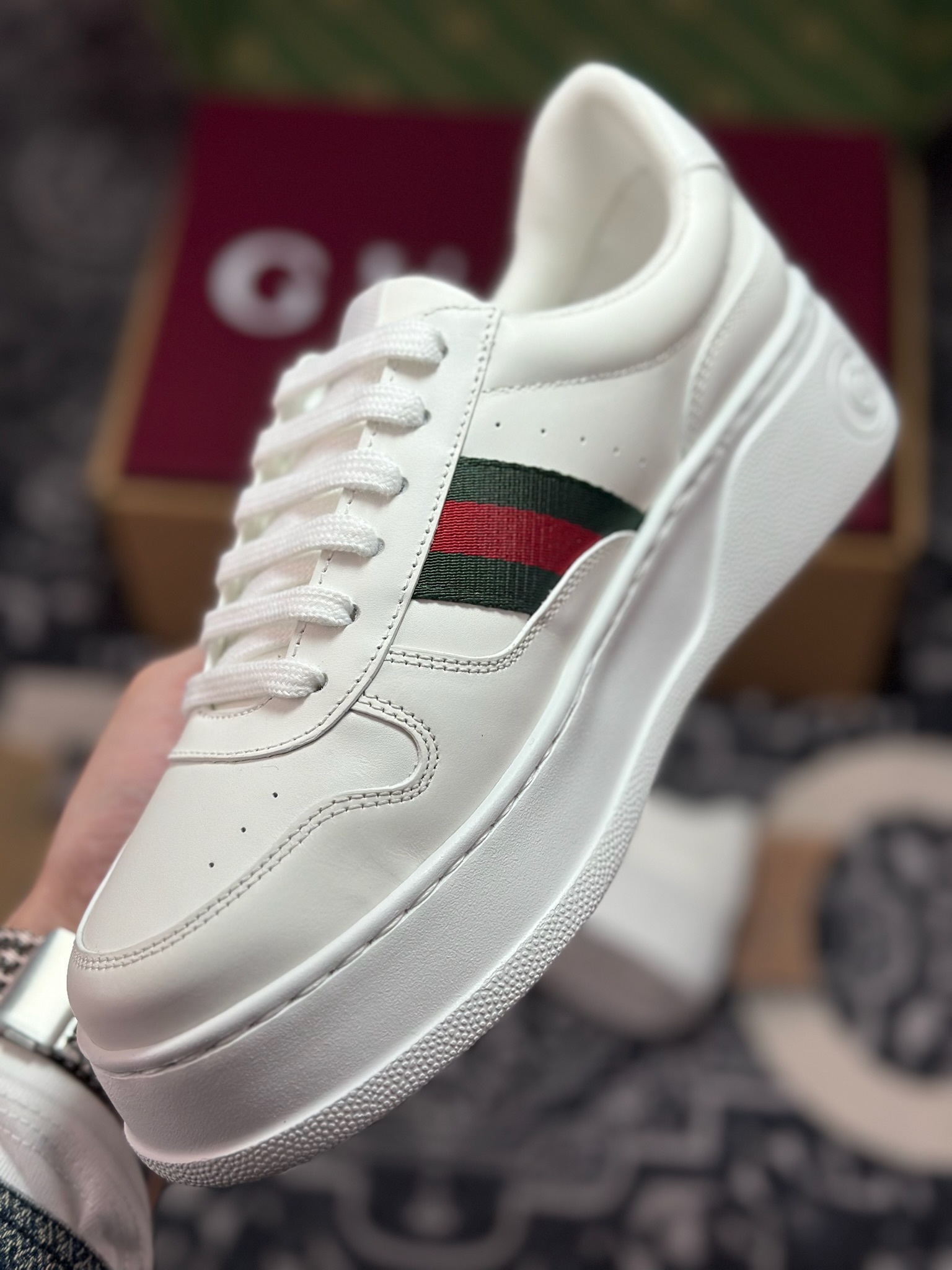 C7430 优选 原装级别 古驰饼干鞋运动休闲鞋系列 增高4-5厘米