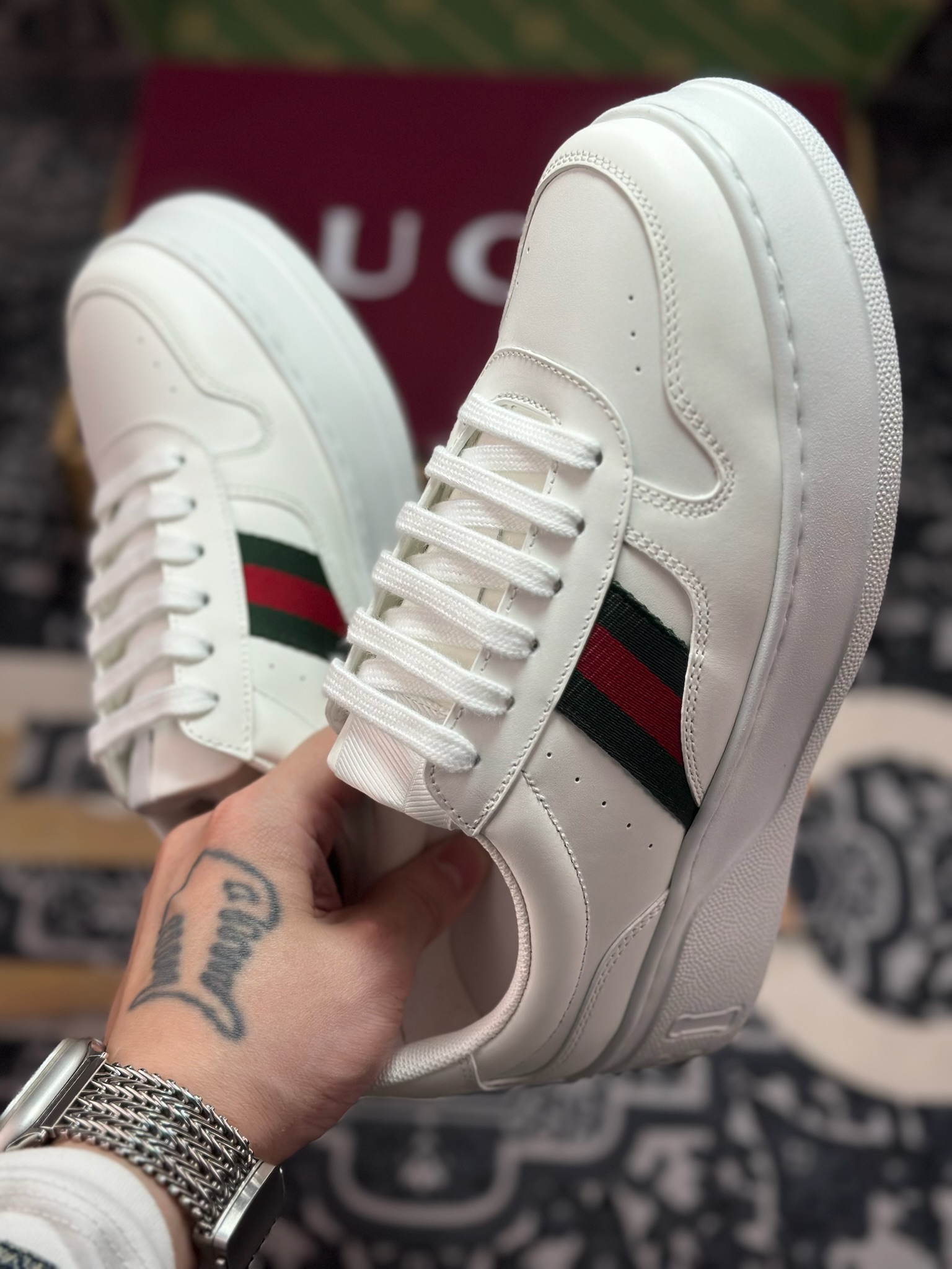 C7430 优选 原装级别 古驰饼干鞋运动休闲鞋系列 增高4-5厘米