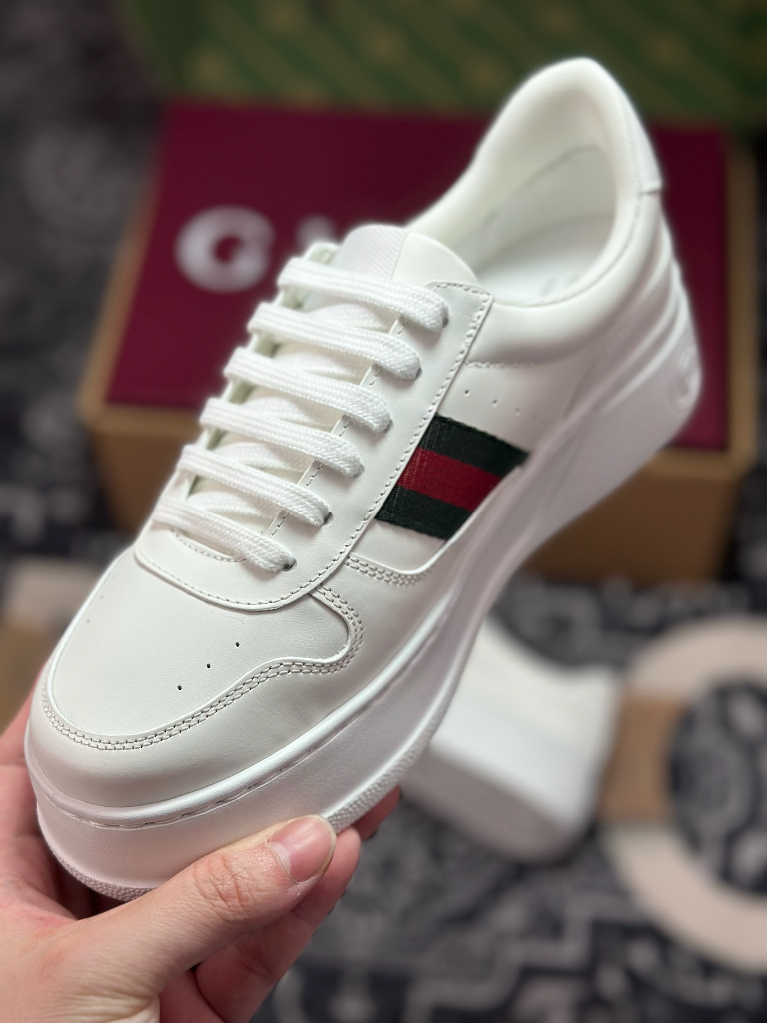 C7430 优选 原装级别 古驰饼干鞋运动休闲鞋系列 增高4-5厘米