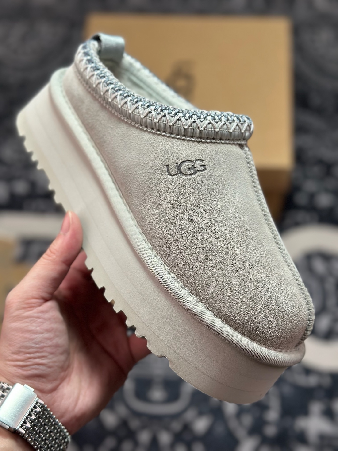 A9230 原装级别 UGG Tazz 冬季女士厚底款雪地靴 灰色1122553
