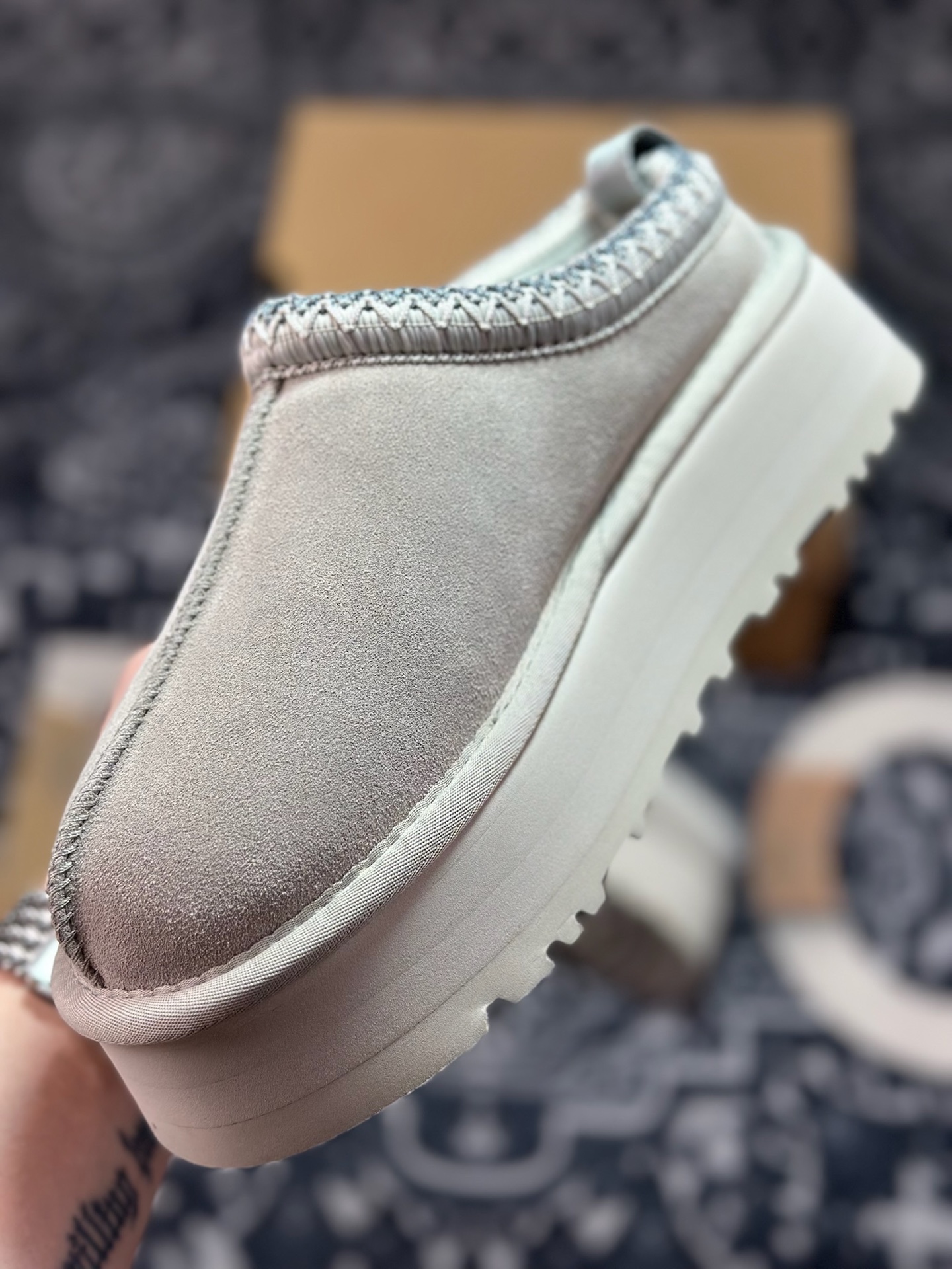 A9230 原装级别 UGG Tazz 冬季女士厚底款雪地靴 灰色1122553