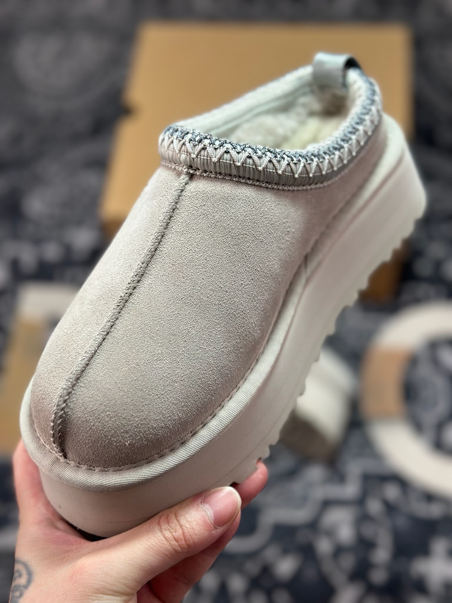 A9230 原装级别 UGG Tazz 冬季女士厚底款雪地靴 灰色1122553